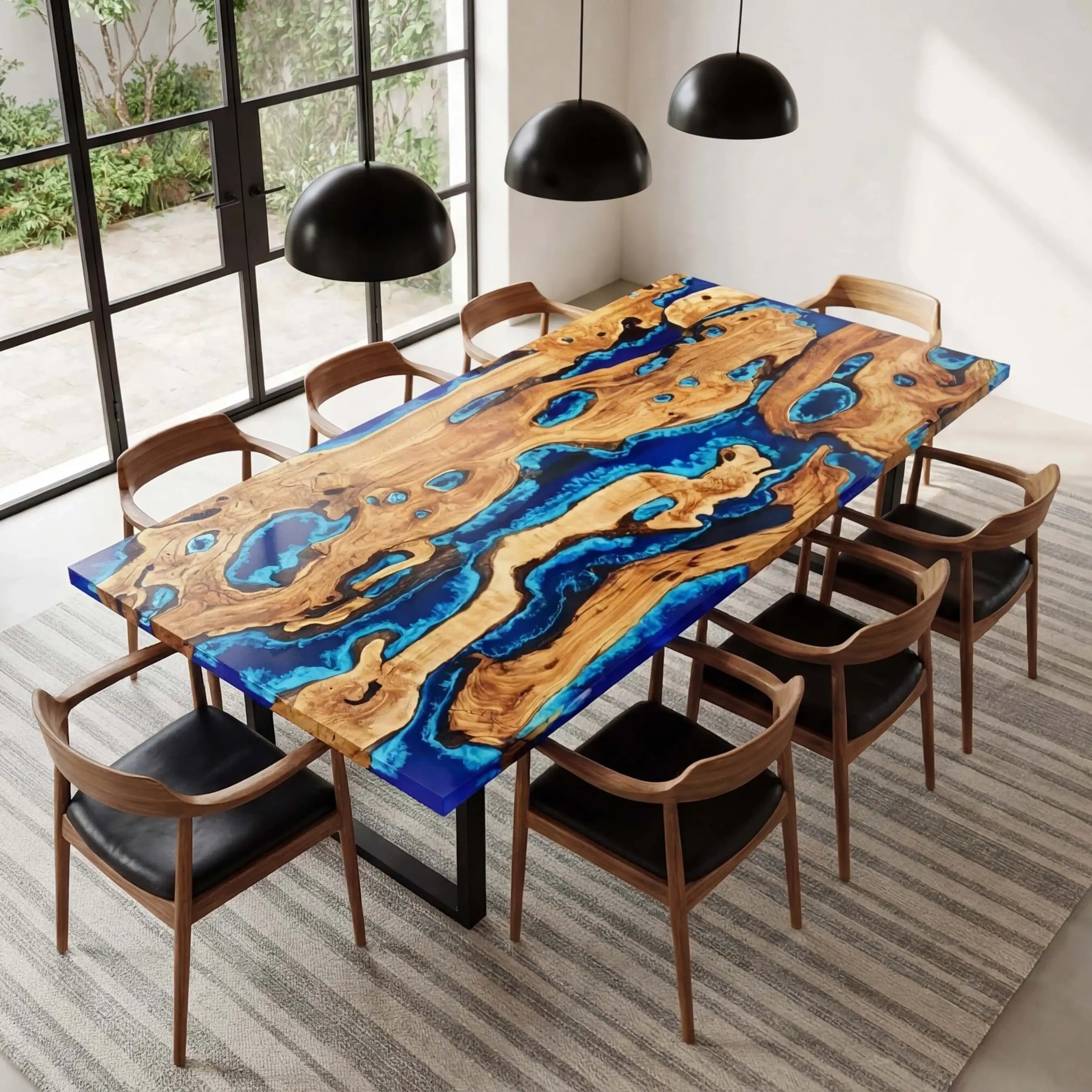 Custom-Olive-Epoxy-Resin-River-Table-Blue-Waves-ORT-53-21