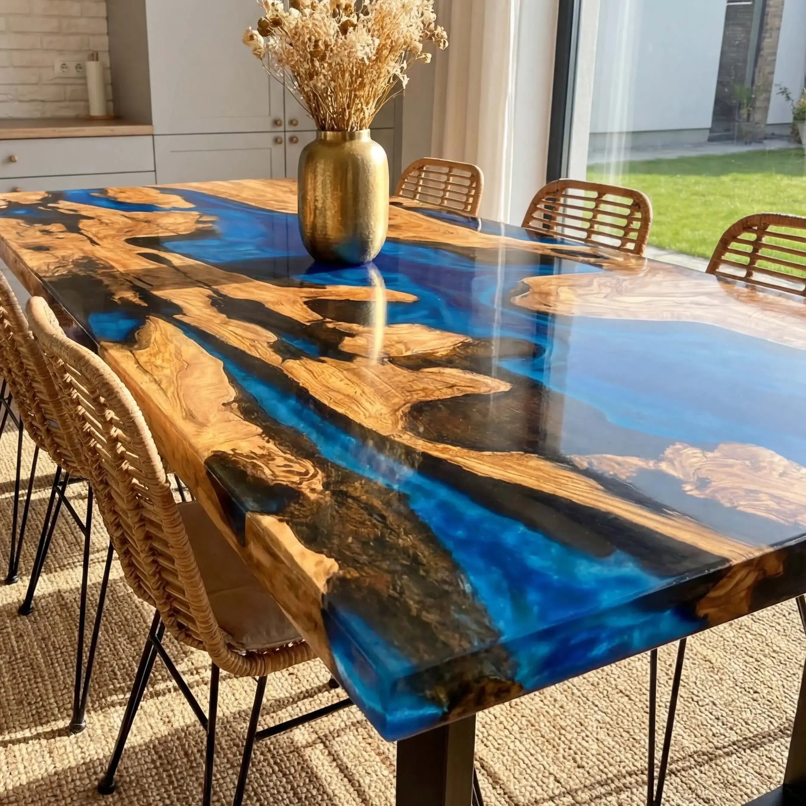 Custom-Olive-Epoxy-Resin-River-Table-Blue-Waves-RXT-82-20