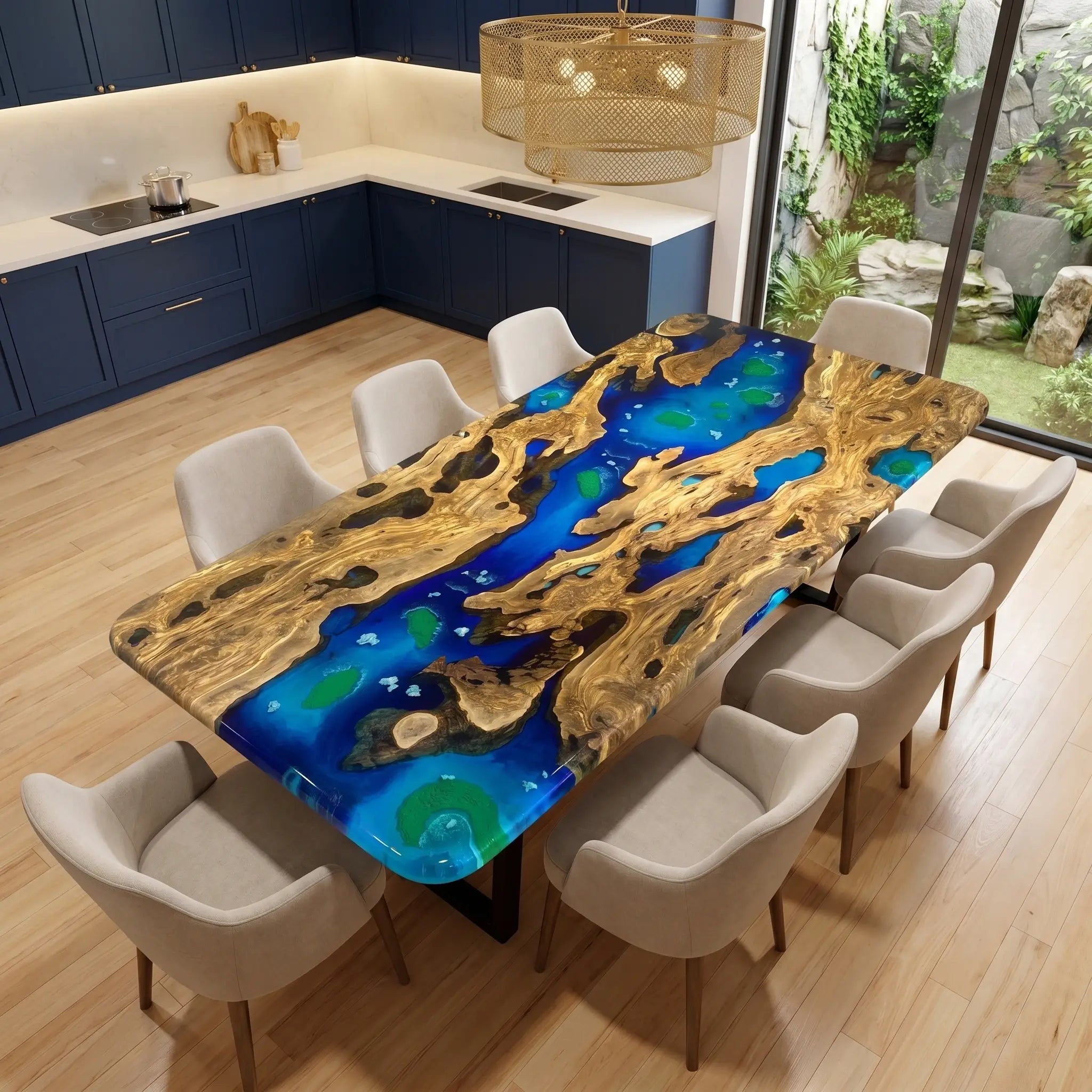 Custom-Olive-Epoxy-Resin-River-Table-Blue-Waves-YTR-47-21