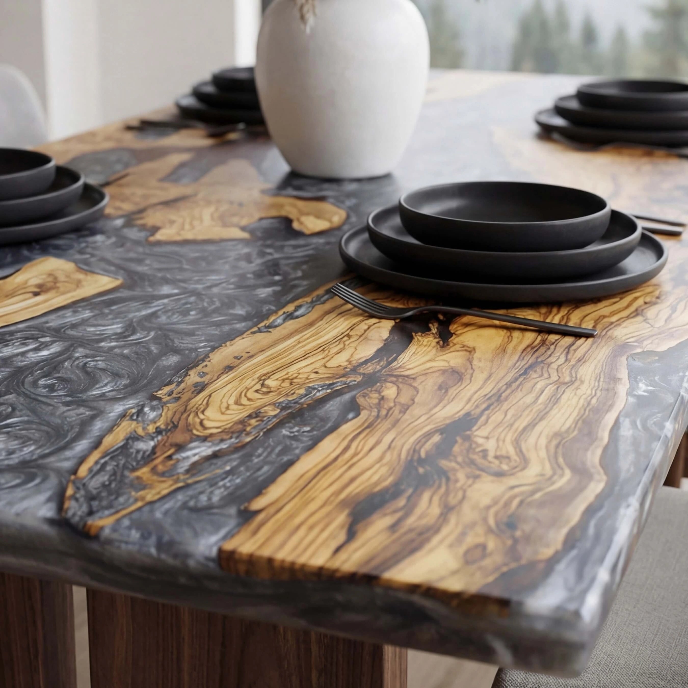 Custom-Olive-Epoxy-Resin-River-Table-Gray-Pearl-ERT-84-22
