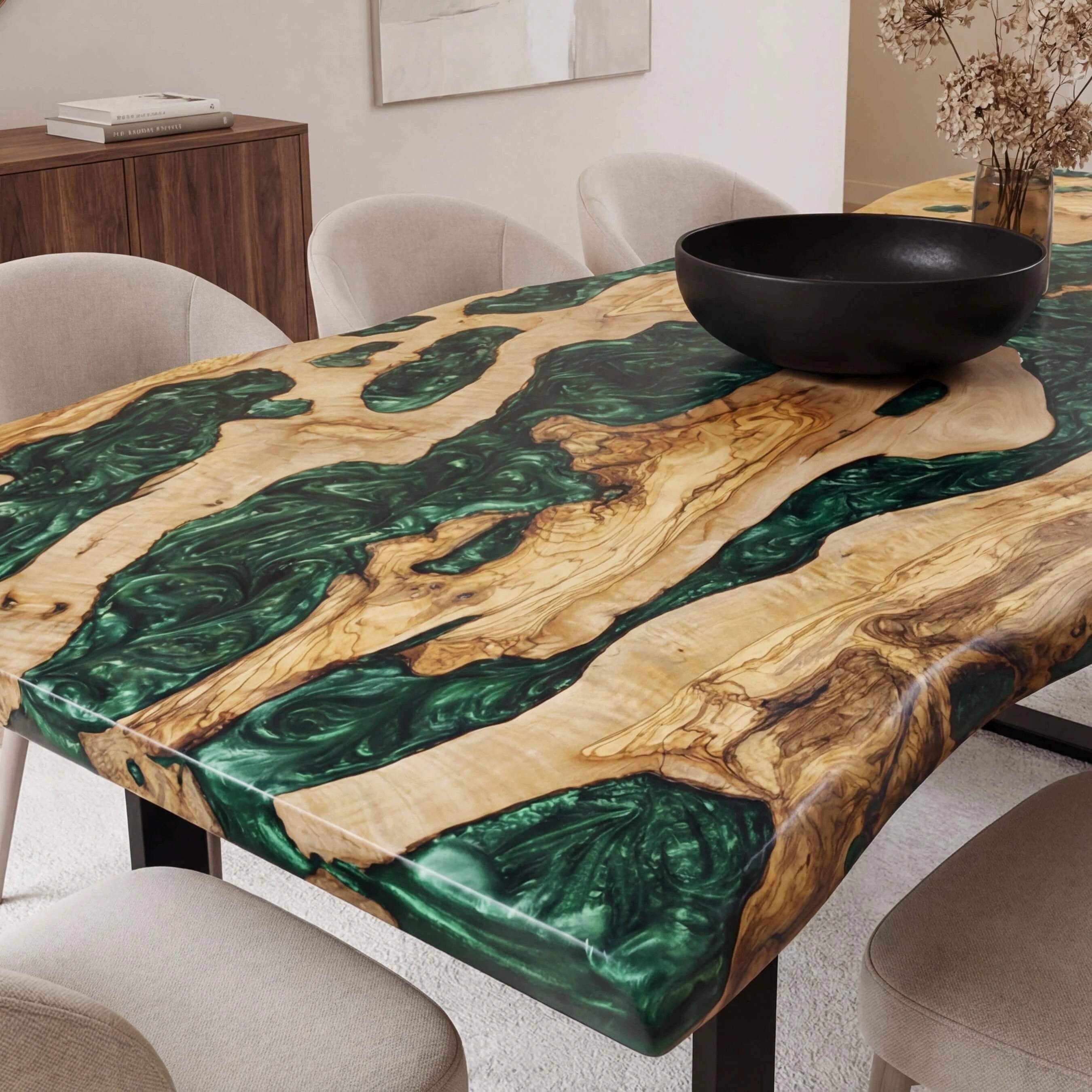 Custom-Olive-Epoxy-Resin-River-Table-Green-Pearl-ZRT-84-21