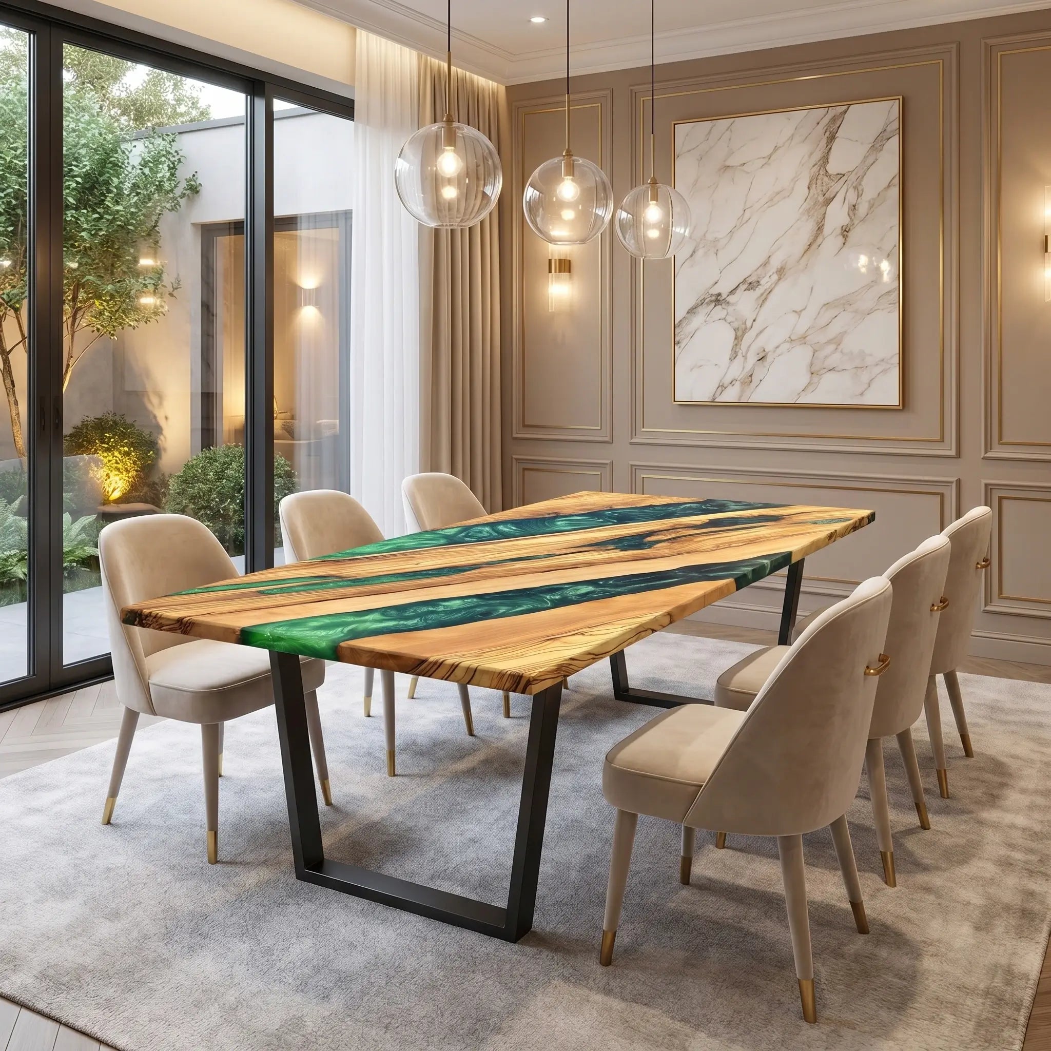 Custom-Olive-Epoxy-Resin-River-Table-Green-Resin-ERY-99-21