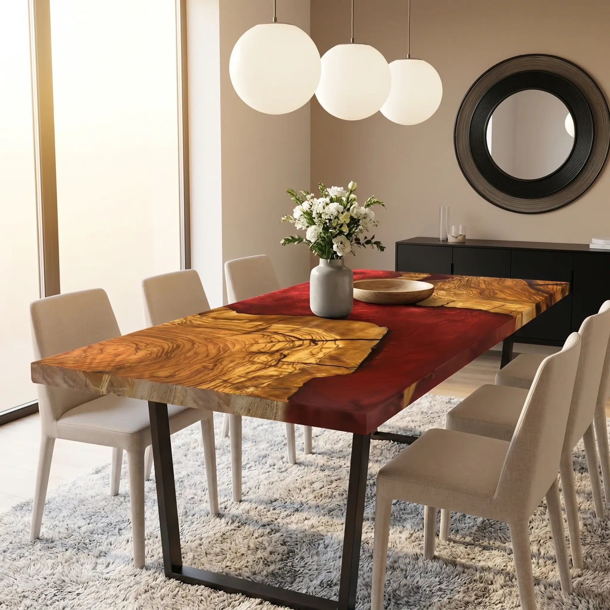 Custom-Olive-Epoxy-Resin-River-Table-Red-Resin-ORO-66-22