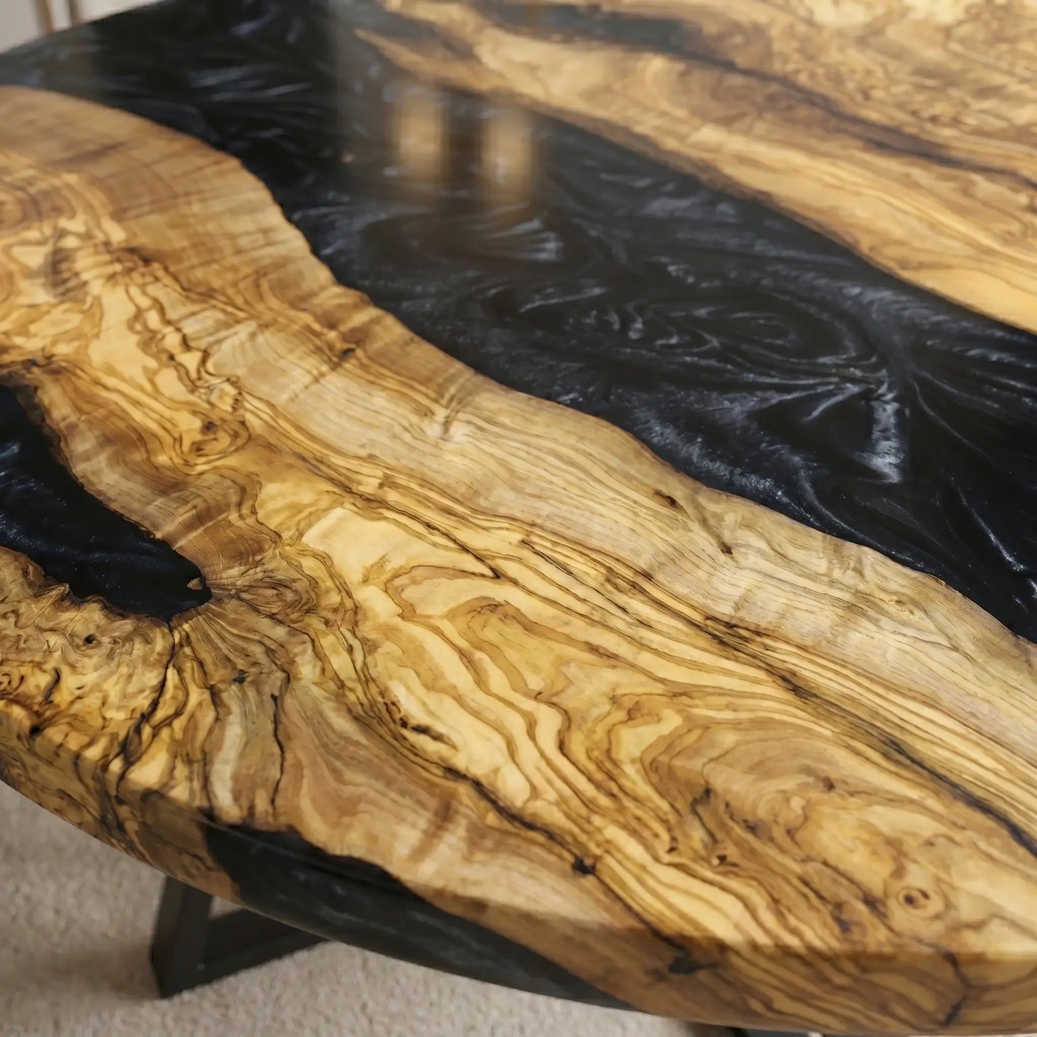 Custom-Olive-Epoxy-Resin-Round-Coffee-Table-Black-Resin-ERI-87-19