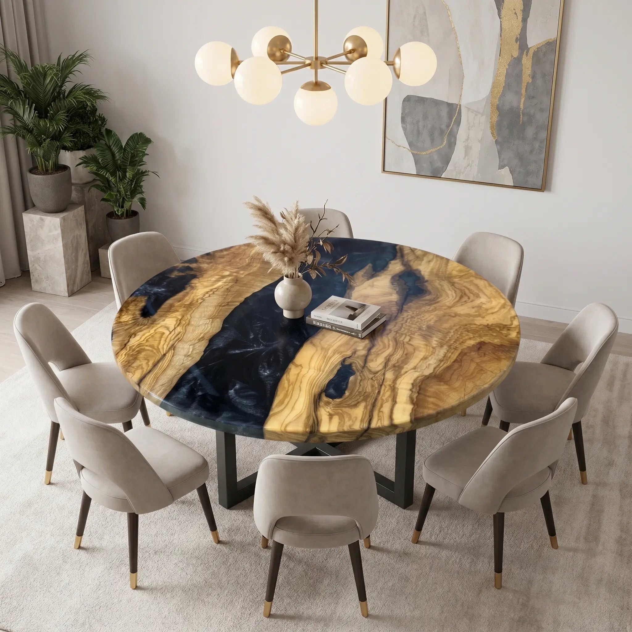 Custom-Olive-Epoxy-Resin-Round-Coffee-Table-Black-Resin-ERI-87-22