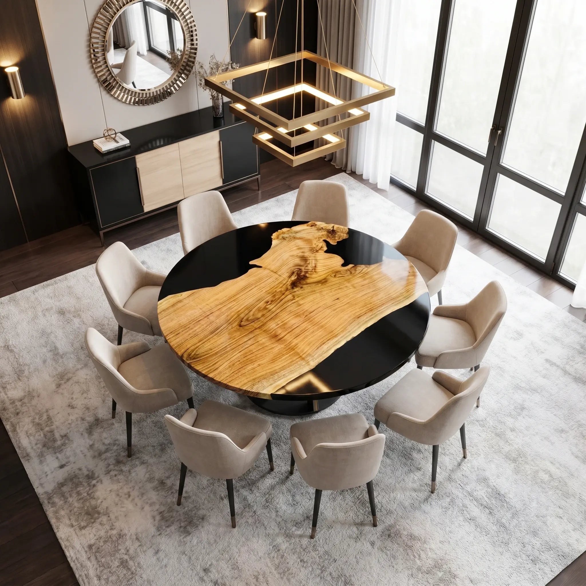 Custom-Olive-Epoxy-Resin-Round-Coffee-Table-Black-Resin-ERT-74-21