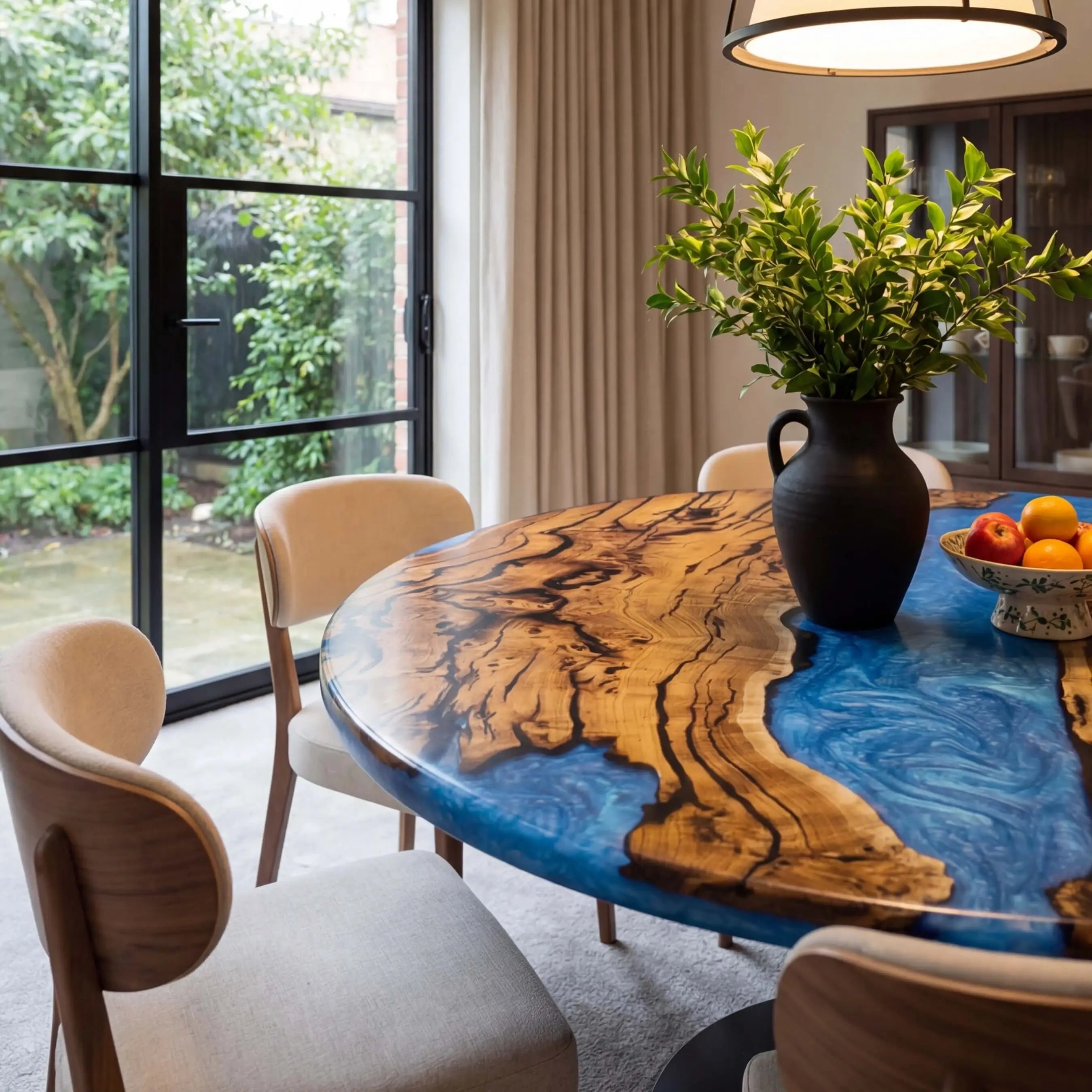 Custom-Olive-Epoxy-Resin-Round-Coffee-Table-Blue-Resin-ERT-80-19