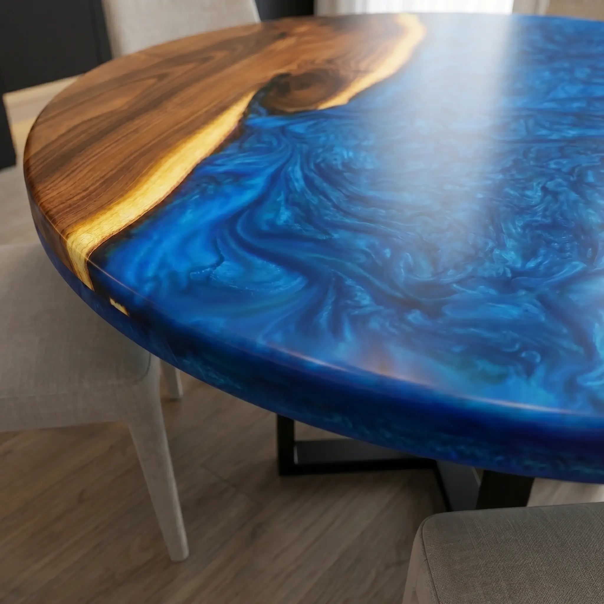 Custom-Olive-Epoxy-Resin-Round-Coffee-Table-Blue-Resin-ORT-31-19