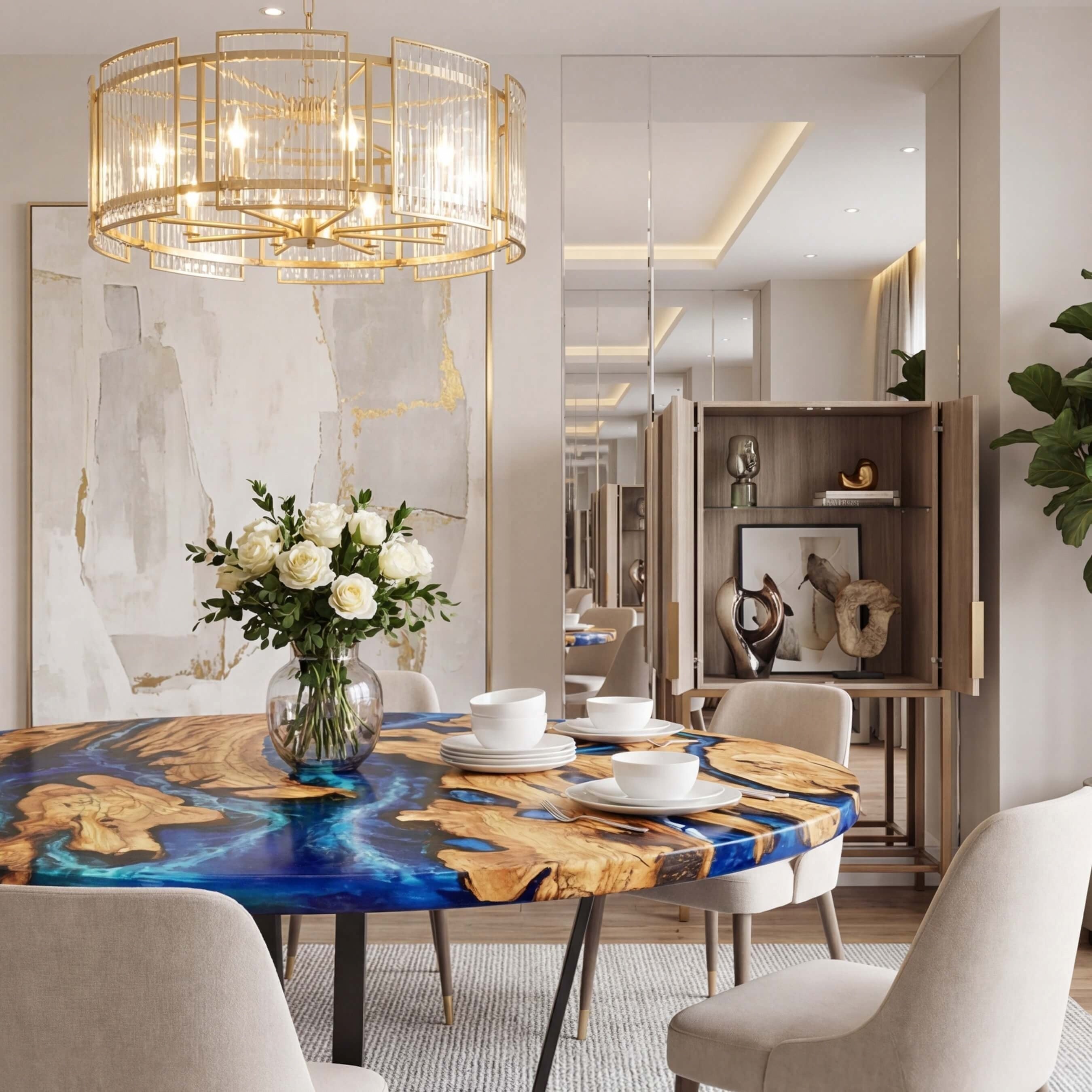 Custom-Olive-Epoxy-Resin-Round-Coffee-Table-Blue-Resin-ORT-71-18