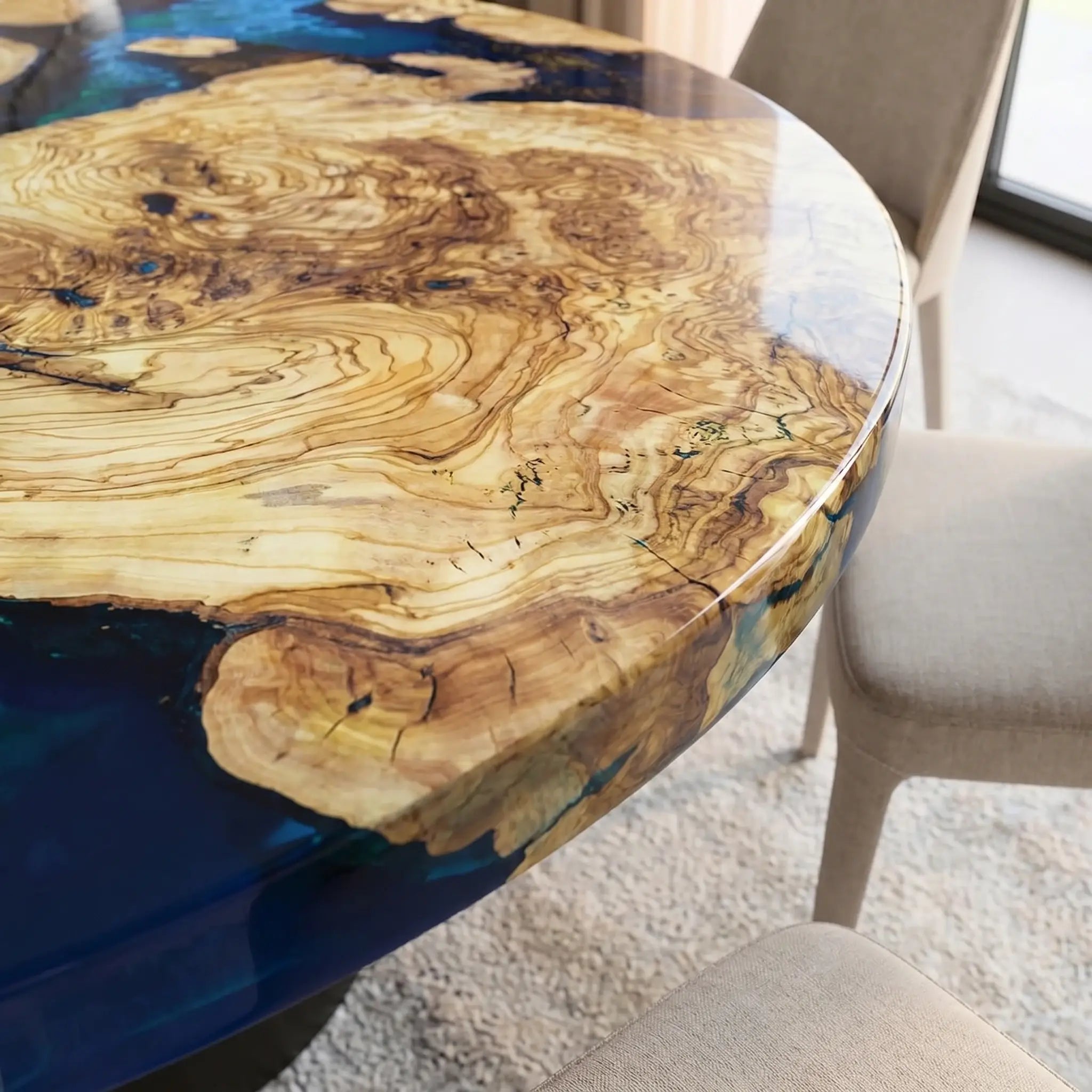 Custom-Olive-Epoxy-Resin-Round-Coffee-Table-Blue-Waves-OLT-30-20