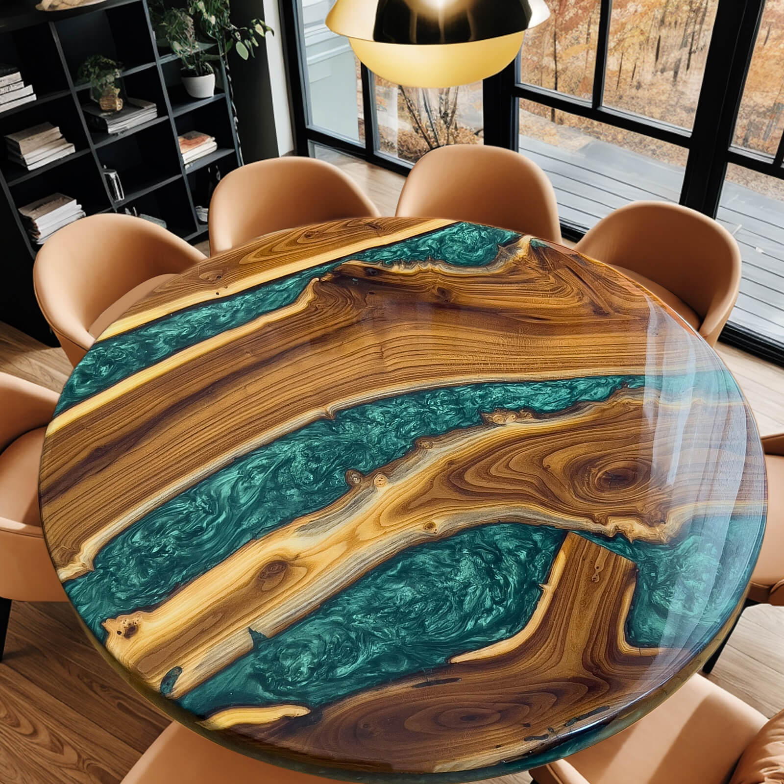 custom-olive-epoxy-resin-round-coffee-table-green-resin-eld-45-73