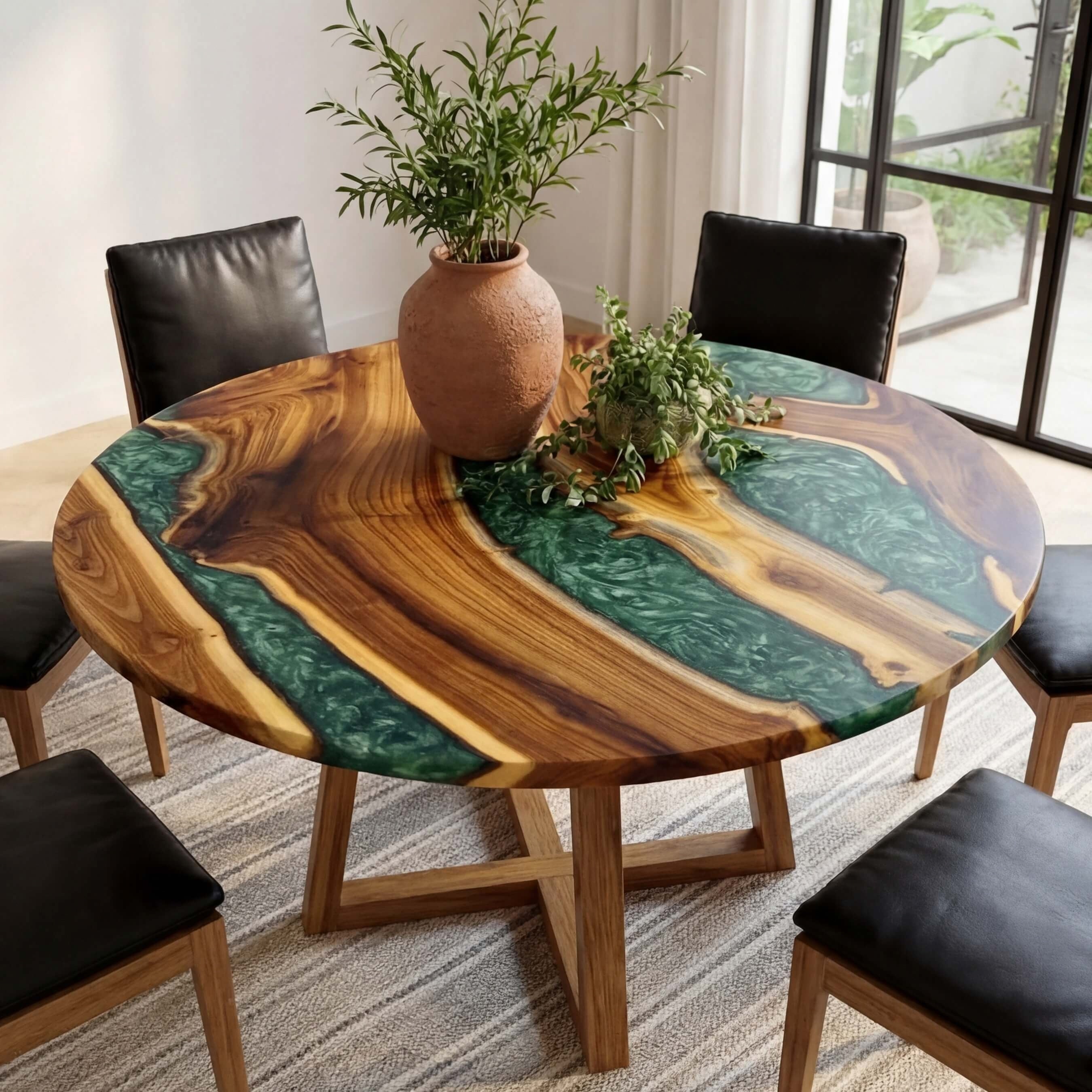 Custom-Olive-Epoxy-Resin-Round-Coffee-Table-Green-Resin-ELD-45-20