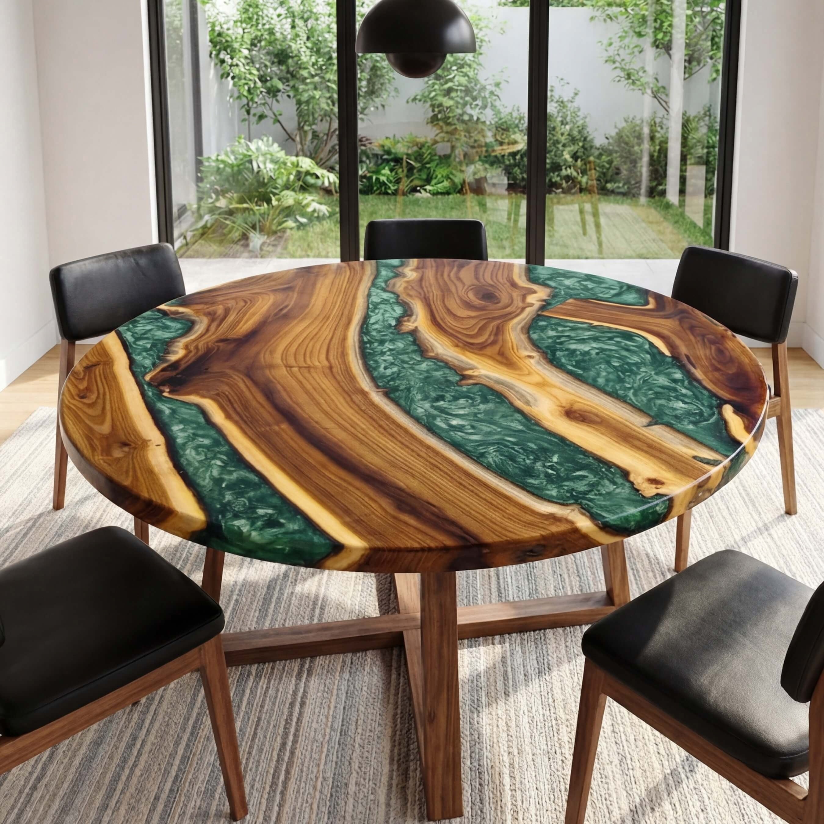 Custom-Olive-Epoxy-Resin-Round-Coffee-Table-Green-Resin-ELD-45-21