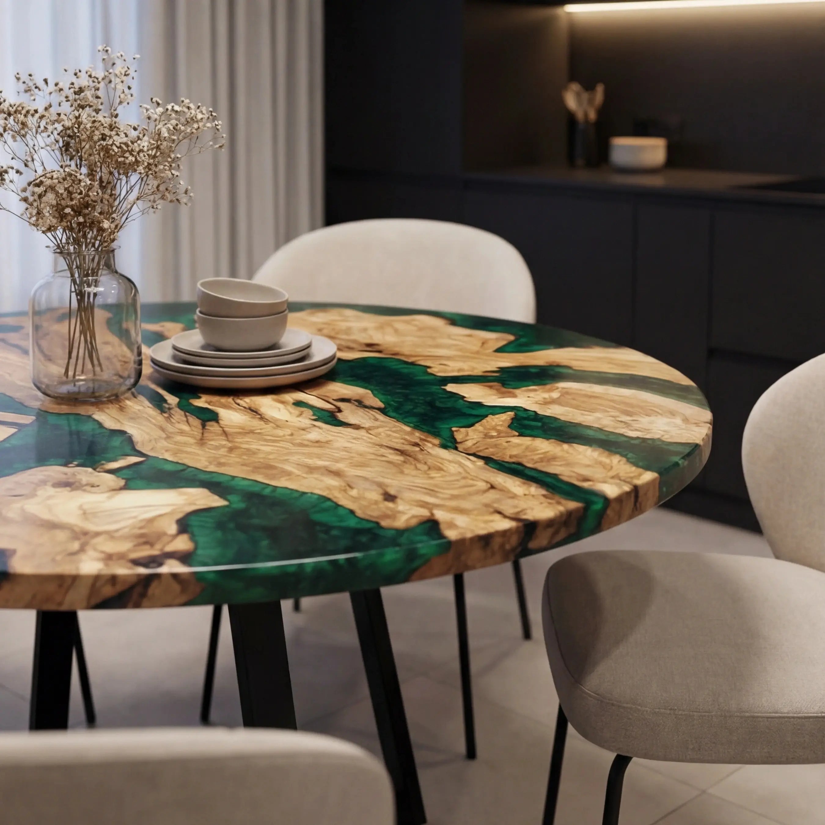 Custom-Olive-Epoxy-Resin-Round-Coffee-Table-Green-Resin-ORT-55-20