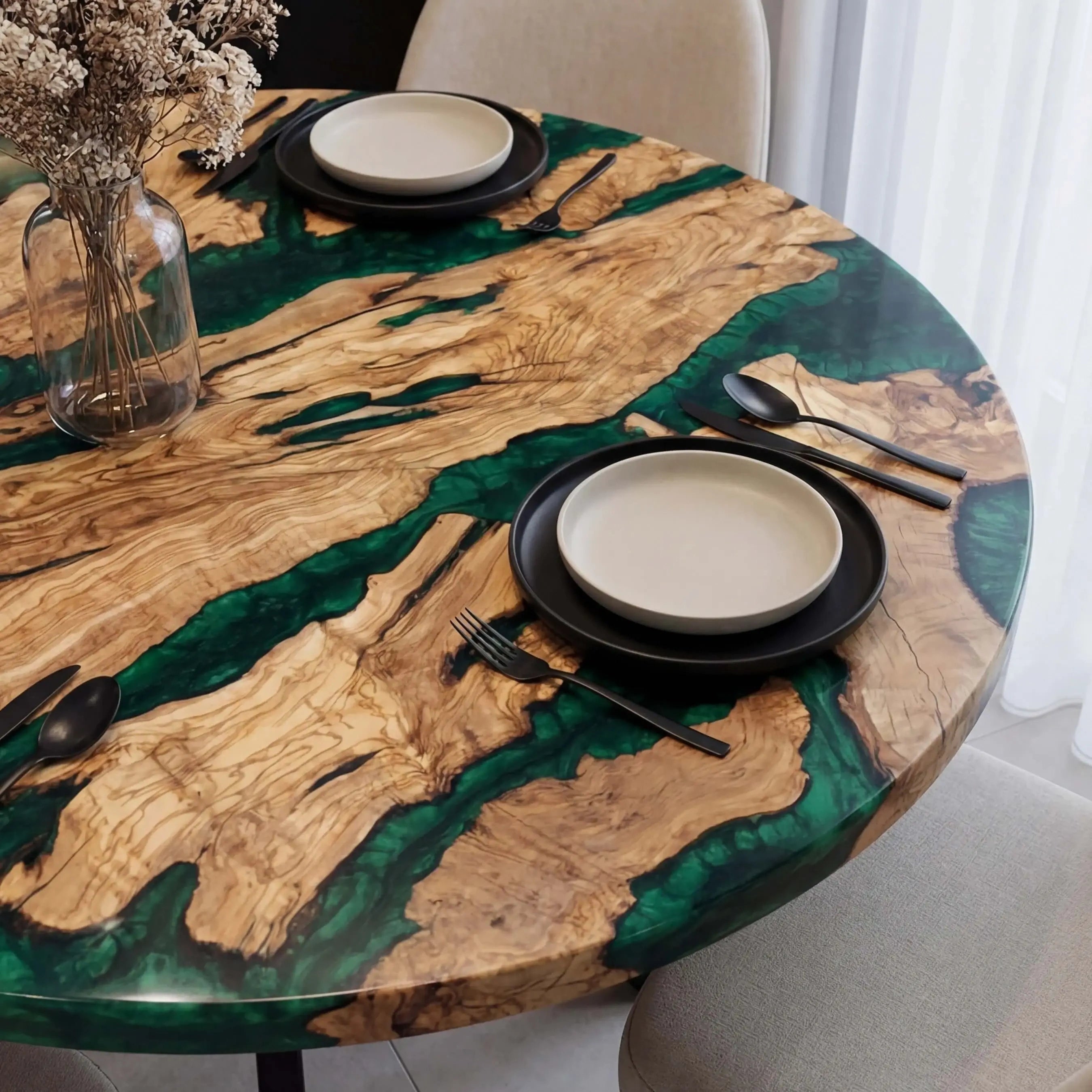 Custom-Olive-Epoxy-Resin-Round-Coffee-Table-Green-Resin-ORT-55-21