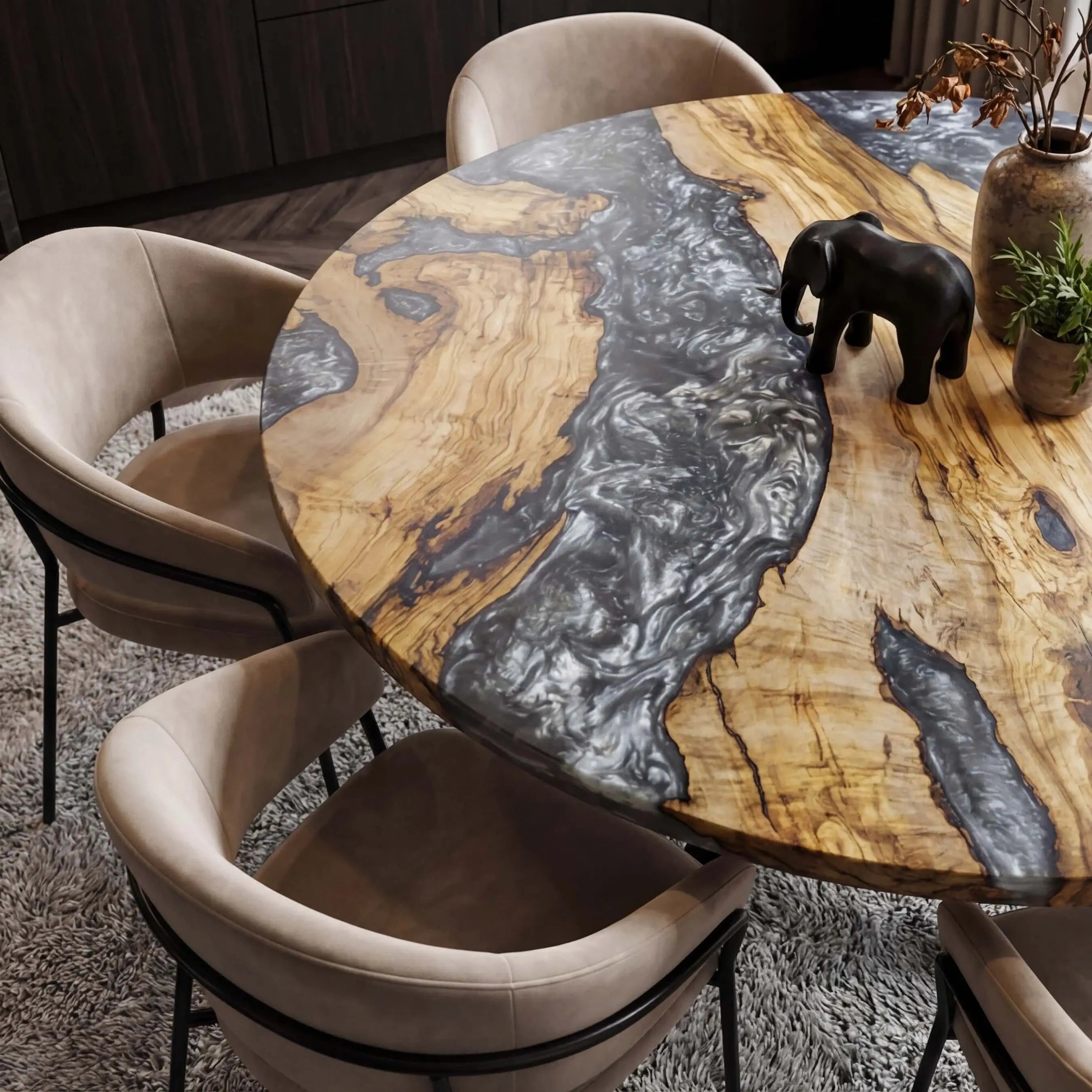 Custom-Olive-Epoxy-Resin-Round-Coffee-Table-Pearl-Gray-Resin-ERT-59-18