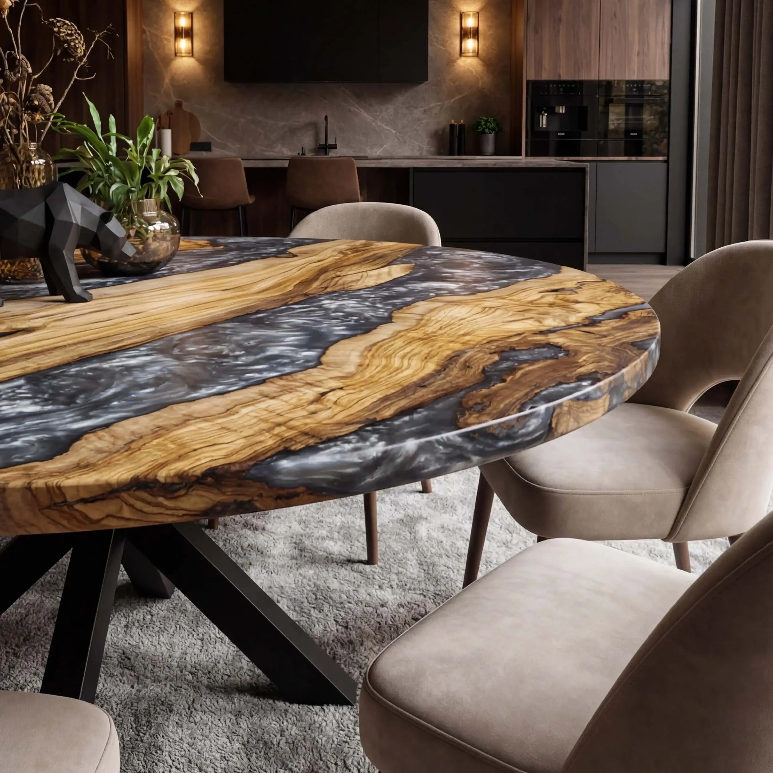 Custom-Olive-Epoxy-Resin-Round-Coffee-Table-Pearl-Gray-Resin-ERT-59-20