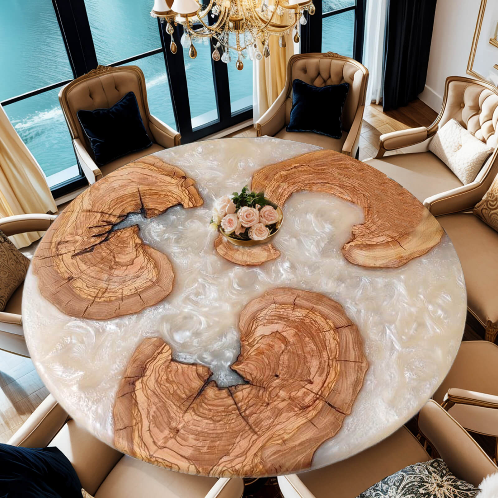 custom-olive-epoxy-resin-round-coffee-table-white-resin-qre-29-90