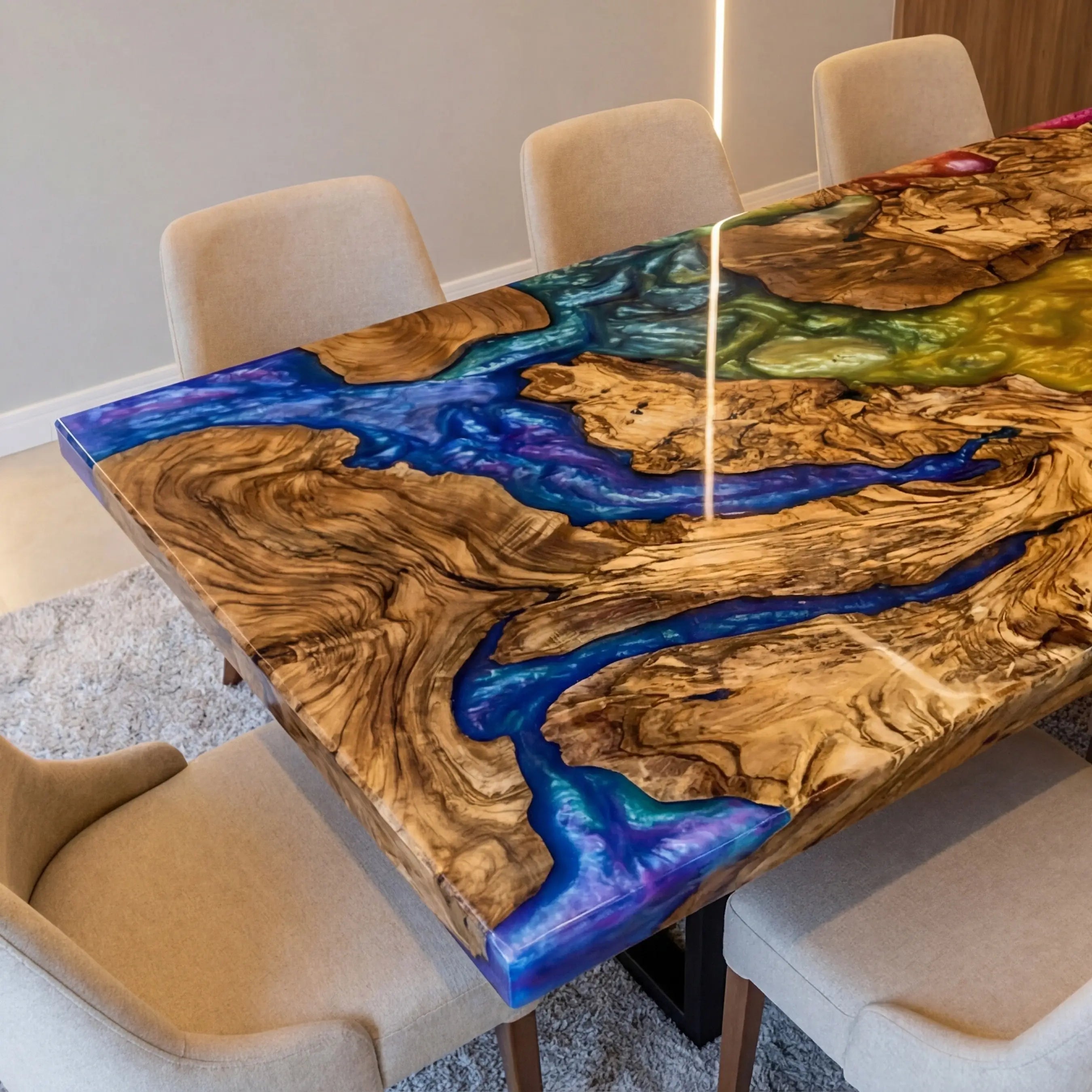 Custom-Olive-Wood-Epoxy-Resin-River-Table-Colorful-Resin-ORP-56-19
