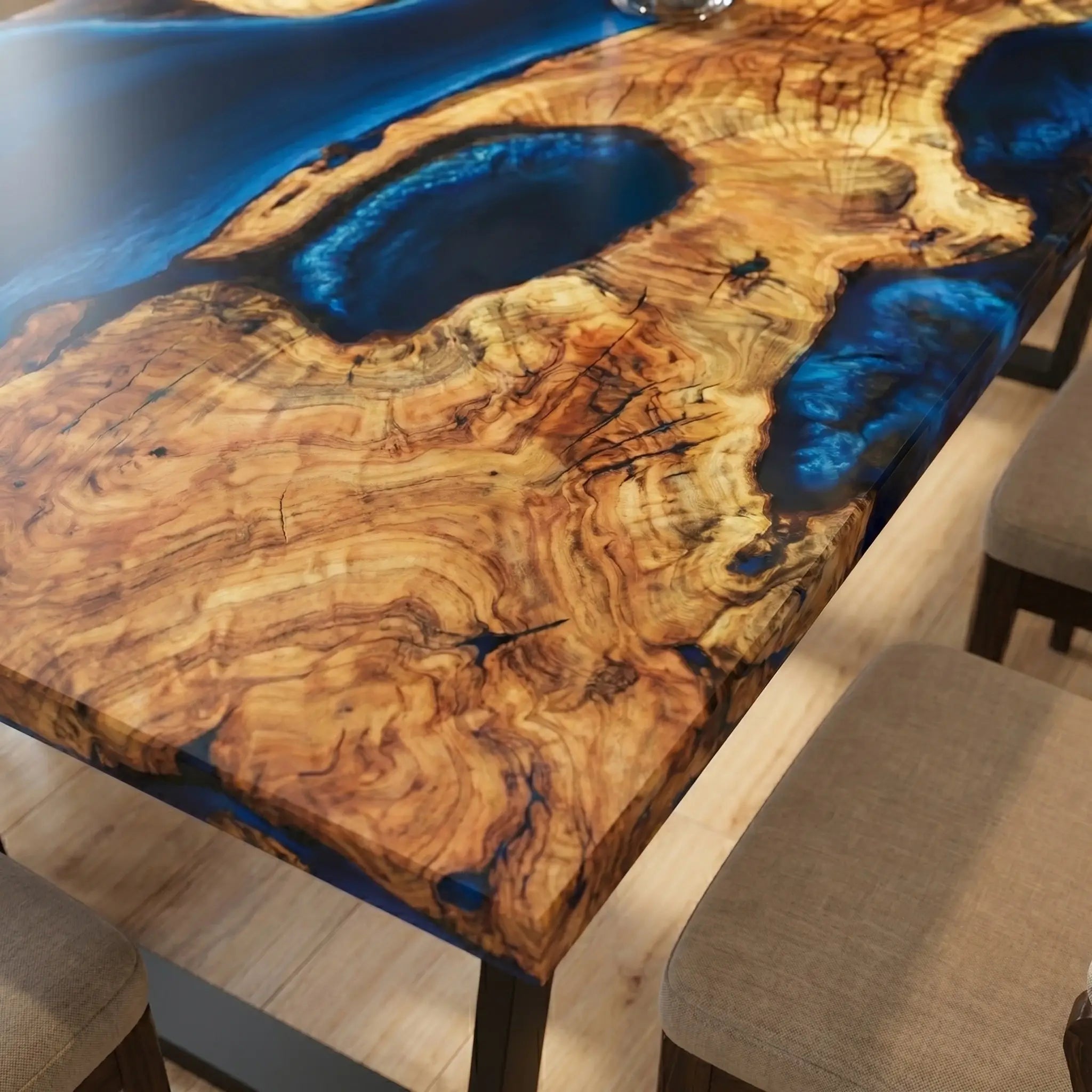 Custom-Olive-Wood-Epoxy-Resin-River-Table-Deep-Blue-OLT-29-19