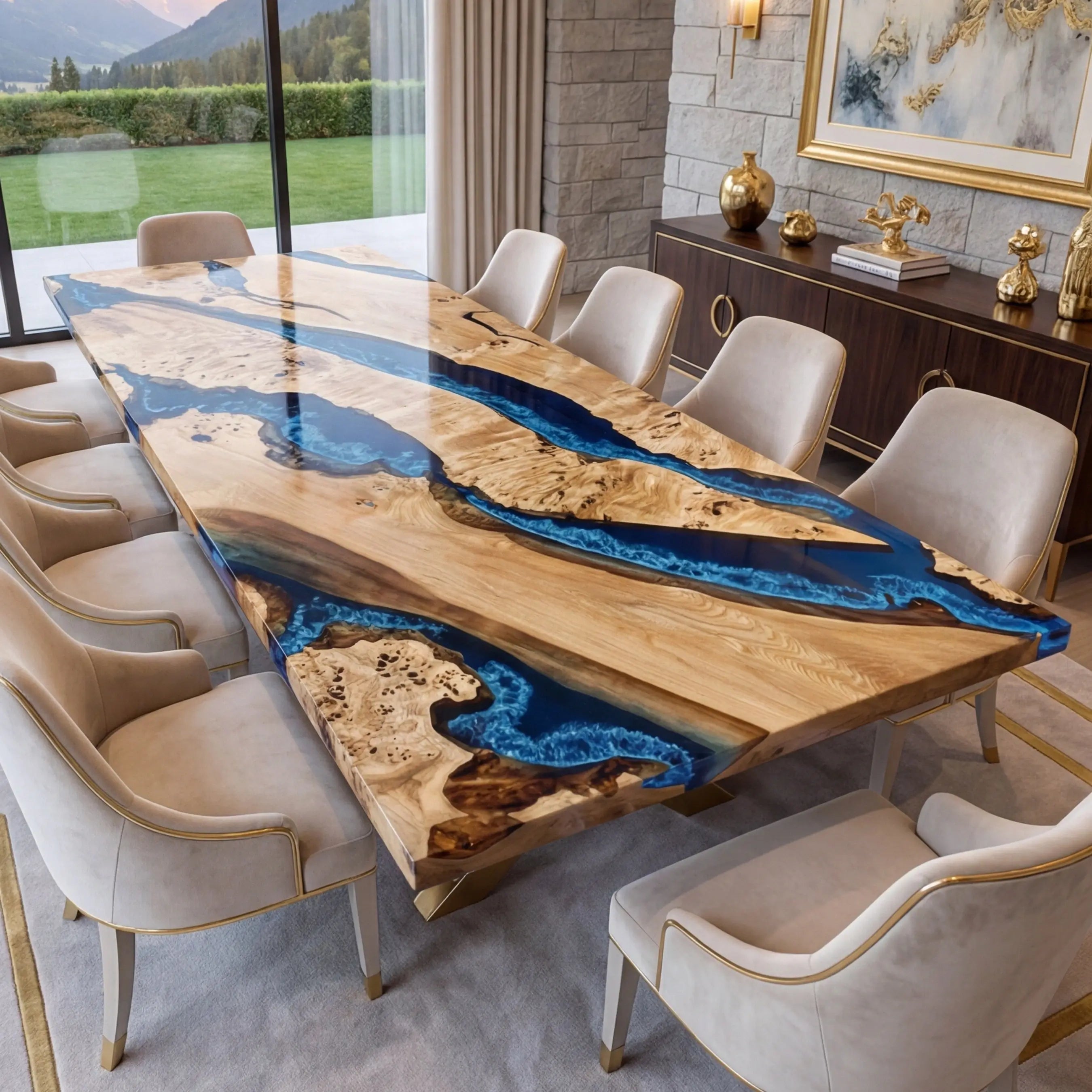 Custom-Poplar-Epoxy-Resin-River-Table-Blue-Resin-ERT-81-21