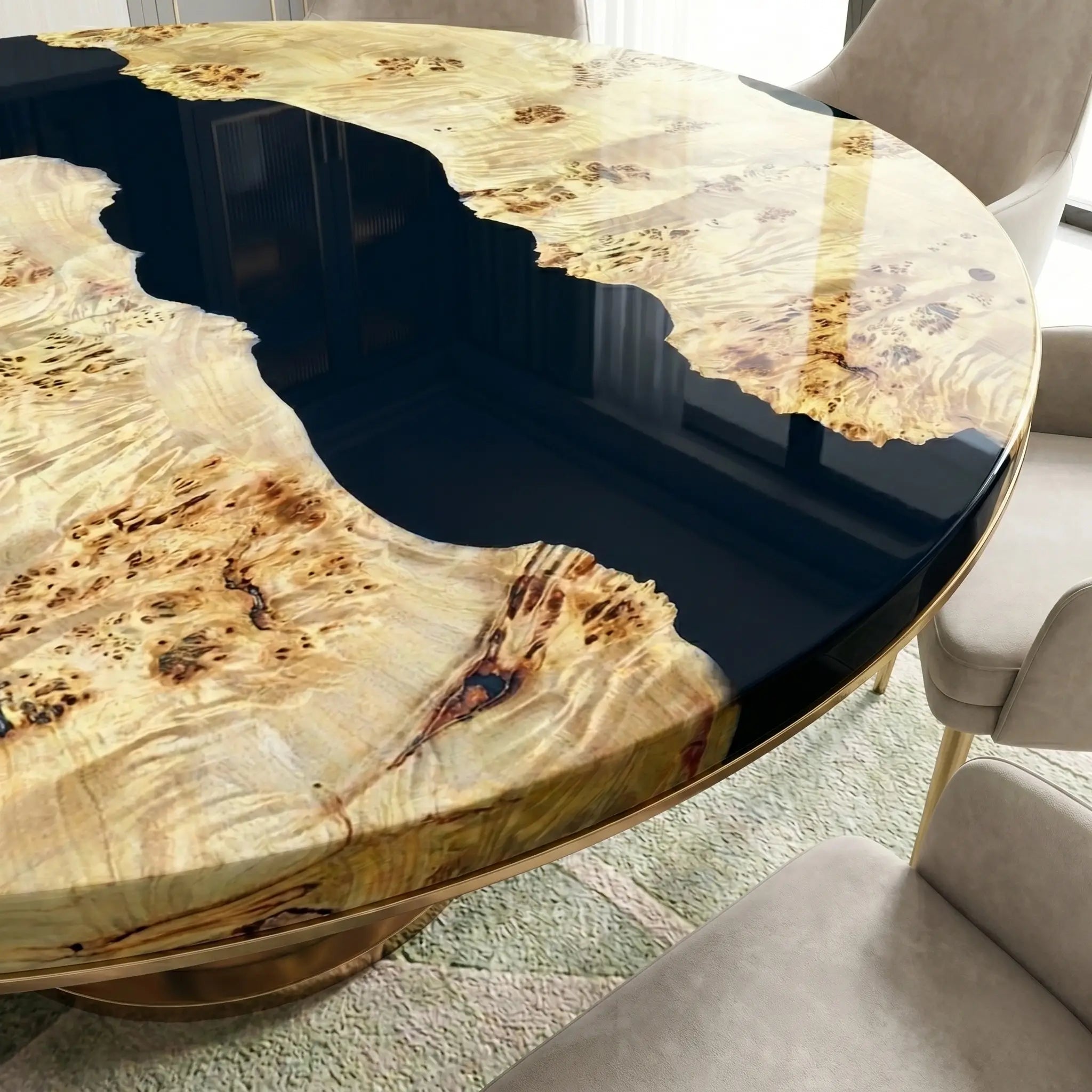 Custom-Poplar-Epoxy-Resin-Round-Coffee-Table-Black-Resin-ORT-94-19