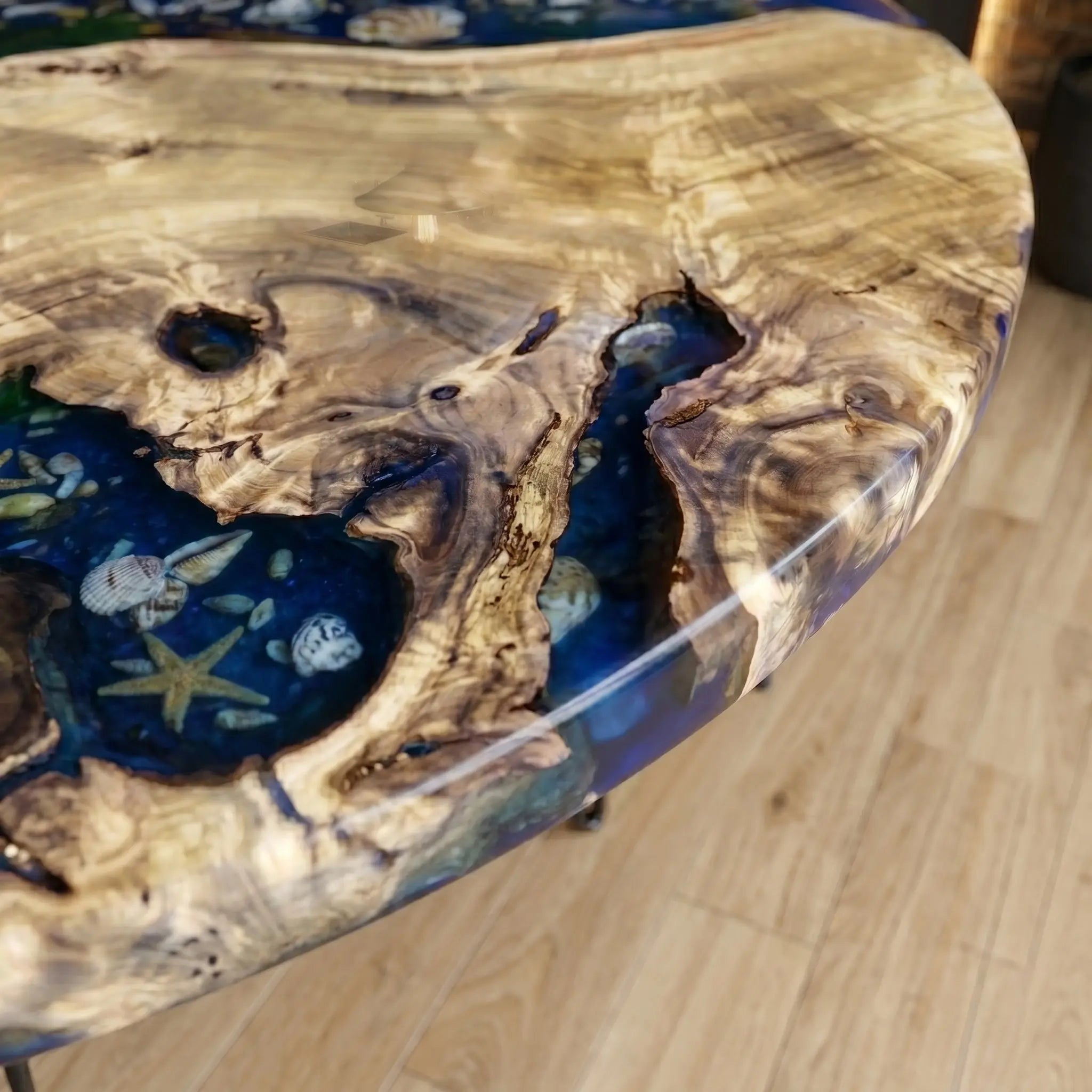 Custom-Poplar-Epoxy-Resin-Round-Coffee-Table-Blue-Resin-CXT-58-20