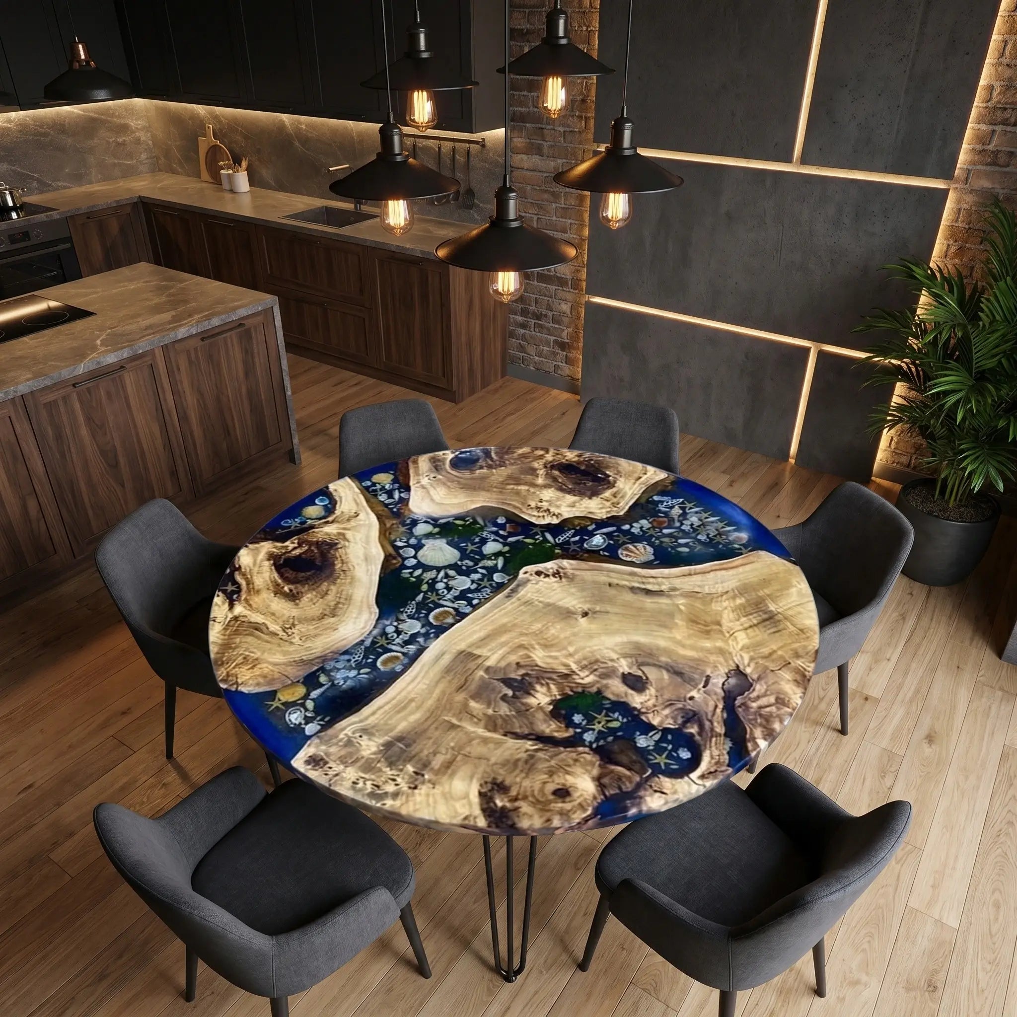 Custom-Poplar-Epoxy-Resin-Round-Coffee-Table-Blue-Resin-CXT-58-21