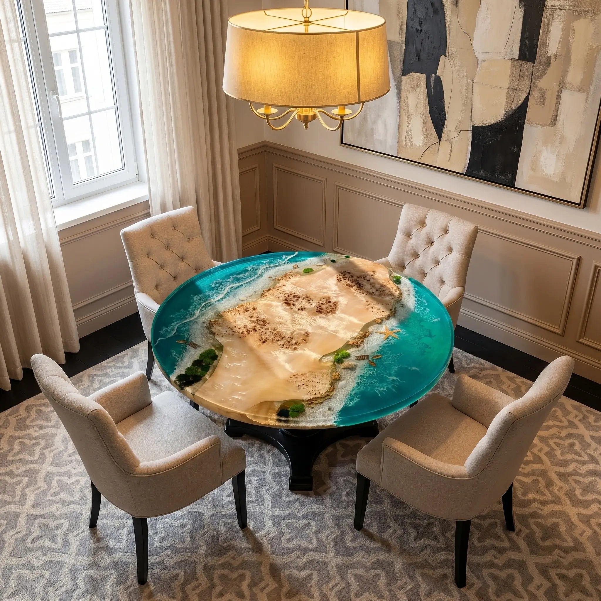 Custom-Poplar-Epoxy-Resin-Round-Coffee-Table-Blue-Resin-ORT-61-20