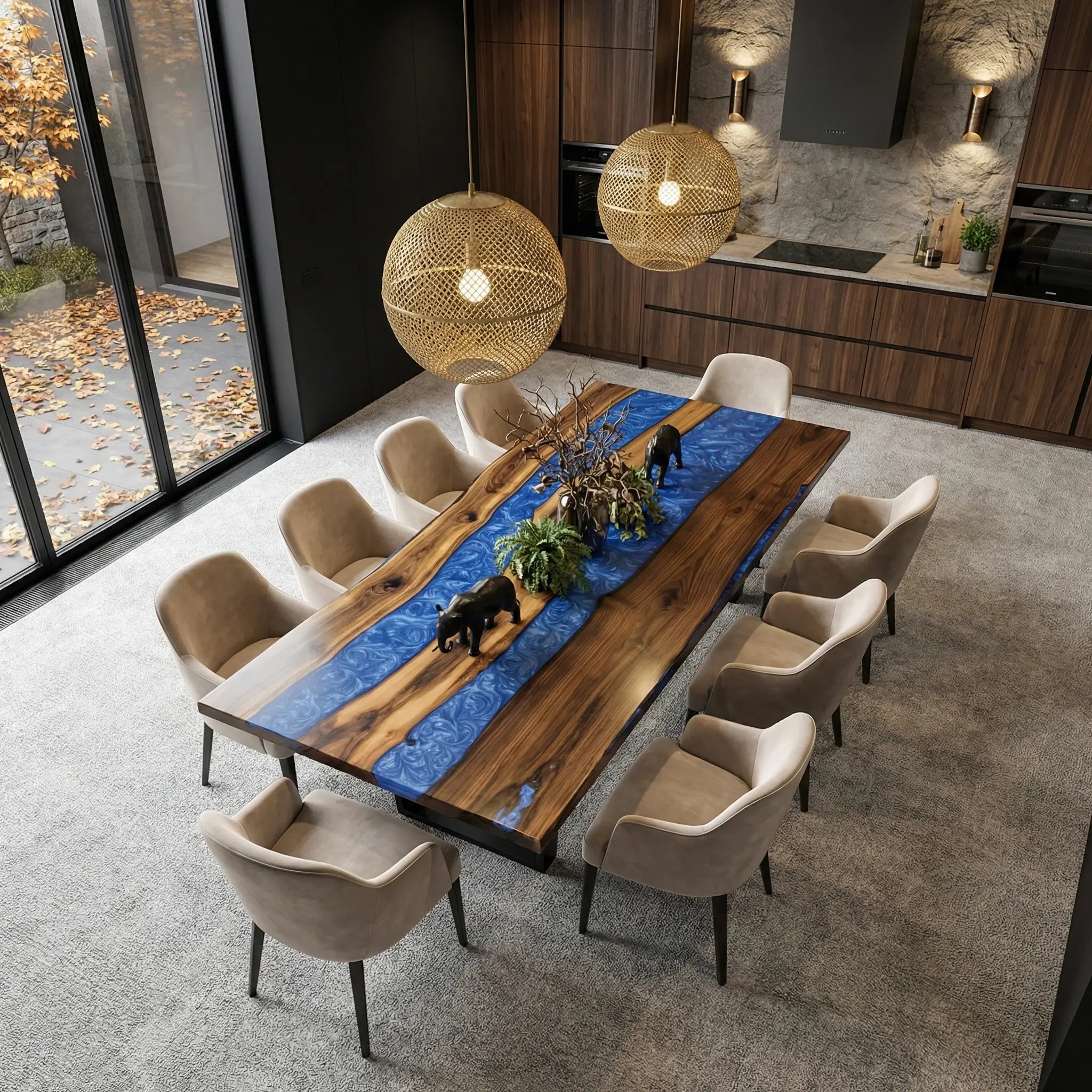 Custom-Walnut-Epoxy-Resin-River-Table-Blue-Resin-WER-78-24