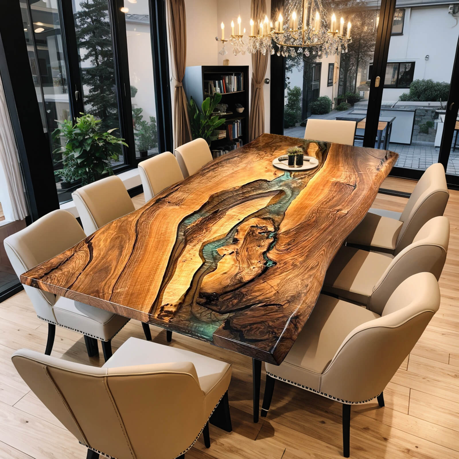 custom-walnut-epoxy-resin-river-table-green-resin-qtr-84-91