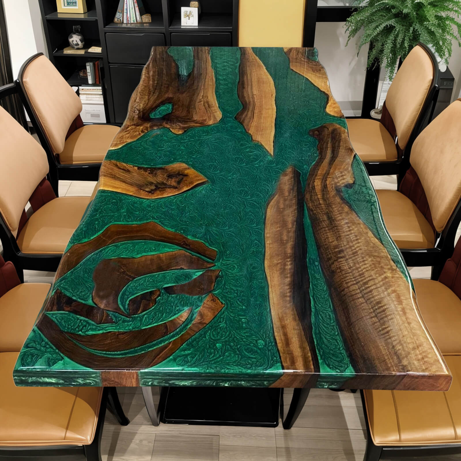 custom-walnut-epoxy-resin-river-table-green-resin-vct-84-97