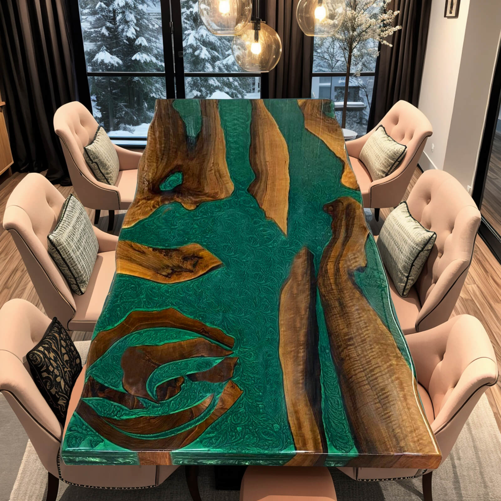 custom-walnut-epoxy-resin-river-table-green-resin-vct-84-49