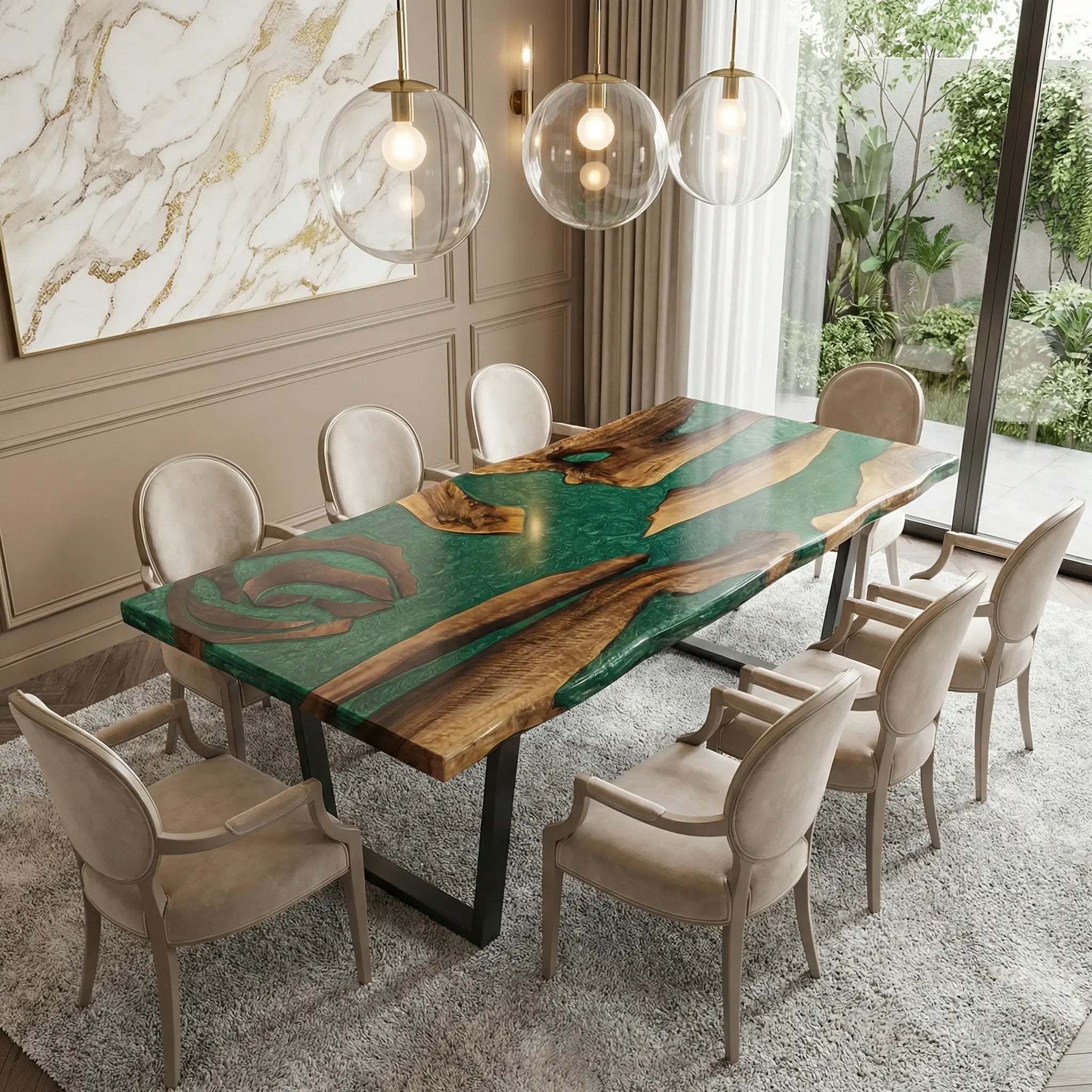 Custom-Walnut-Epoxy-Resin-River-Table-Green-Resin-VCT-84-20