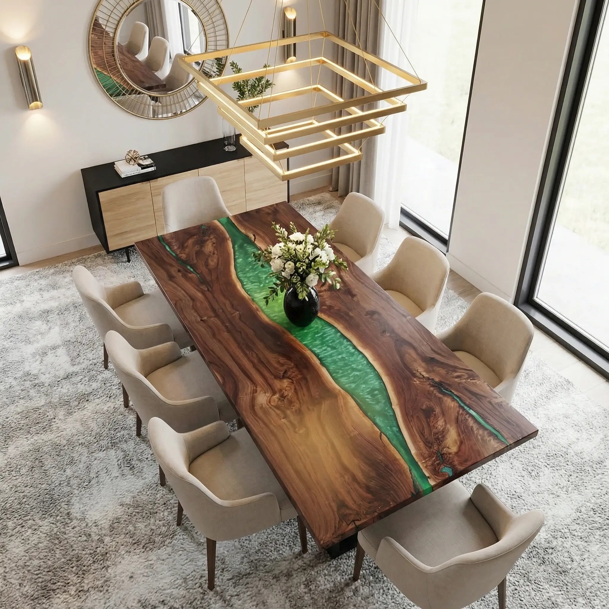 Custom-Walnut-Epoxy-Resin-River-Table-Green-Resin-WKT-72-18