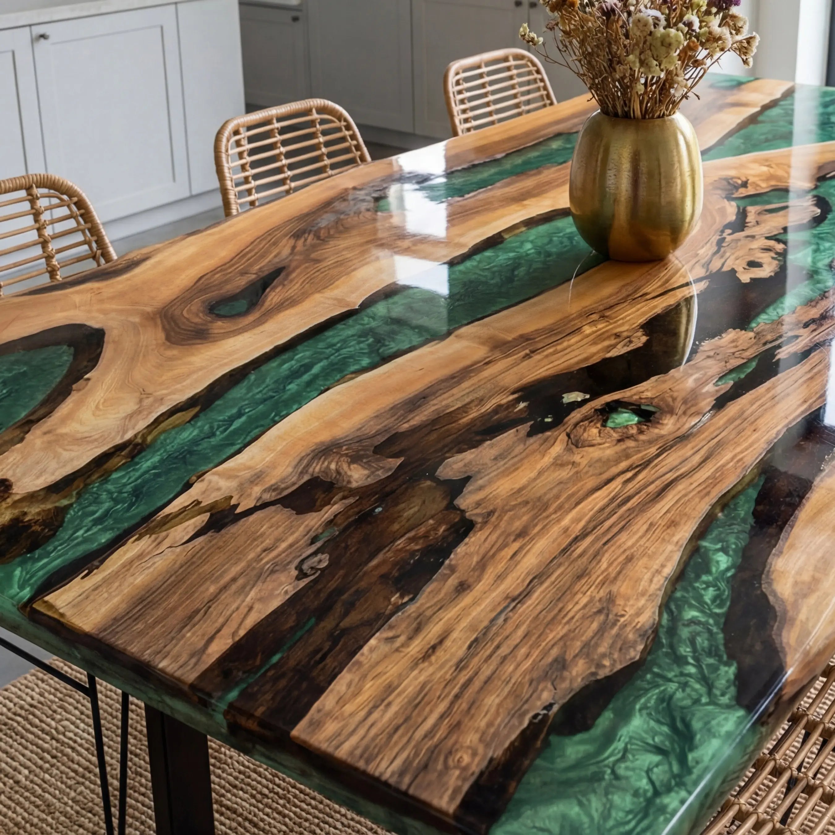 Custom-Walnut-Epoxy-Resin-River-Table-Green-Resin-WQT-82-22
