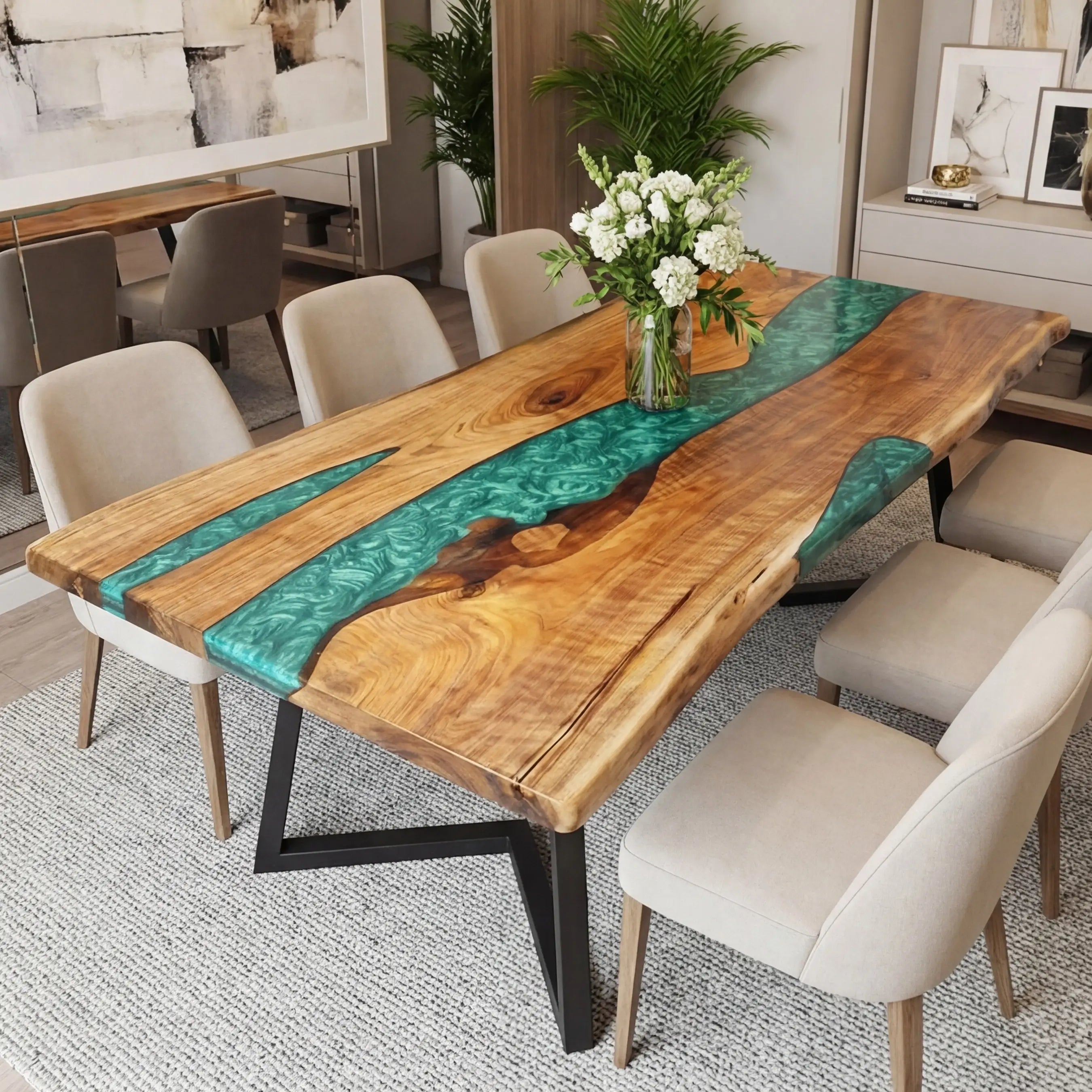 Custom-Walnut-Epoxy-Resin-River-Table-Mint-Green-Resin-ERT-90-19