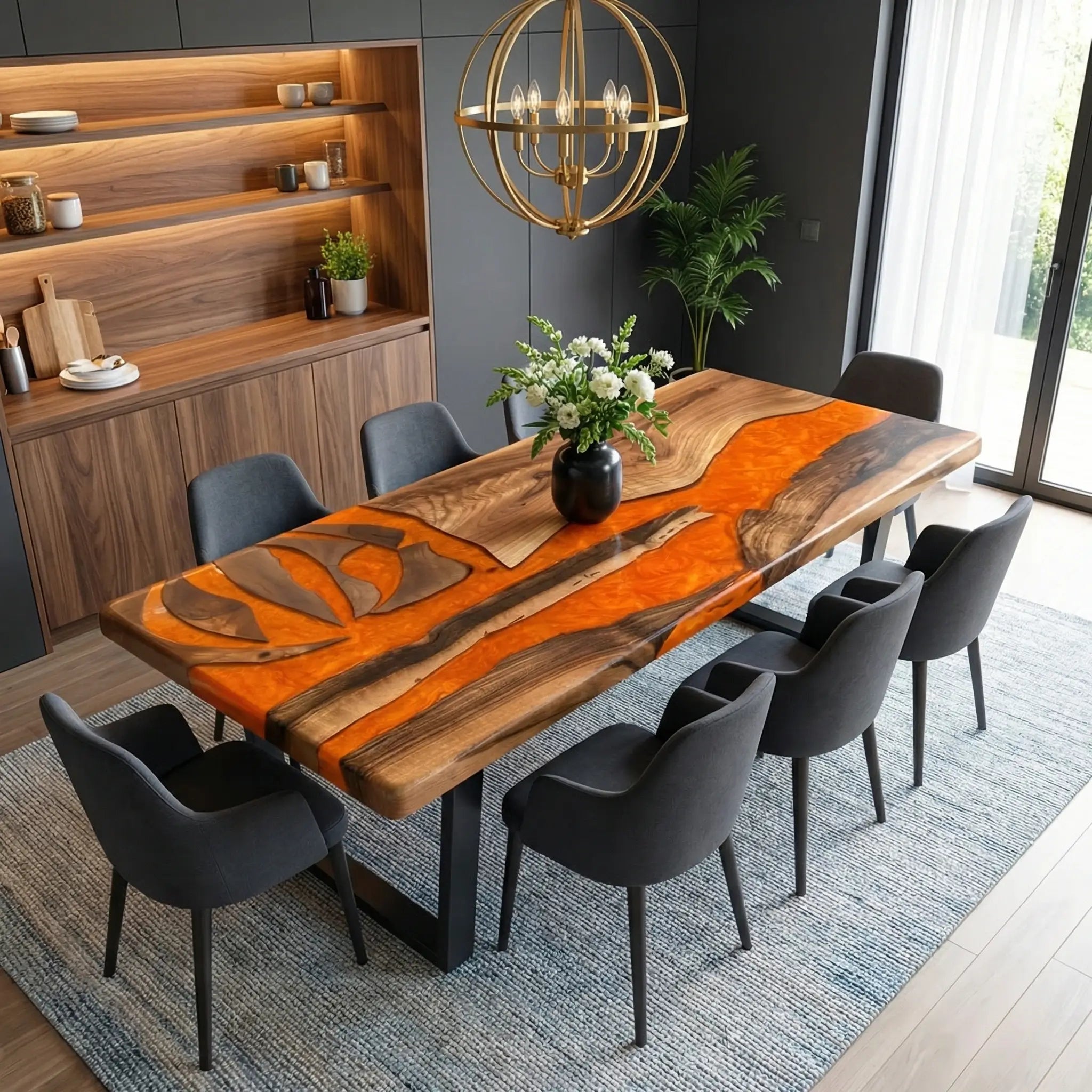 Custom-Walnut-Epoxy-Resin-River-Table-Orange-Resin-WET-72-18