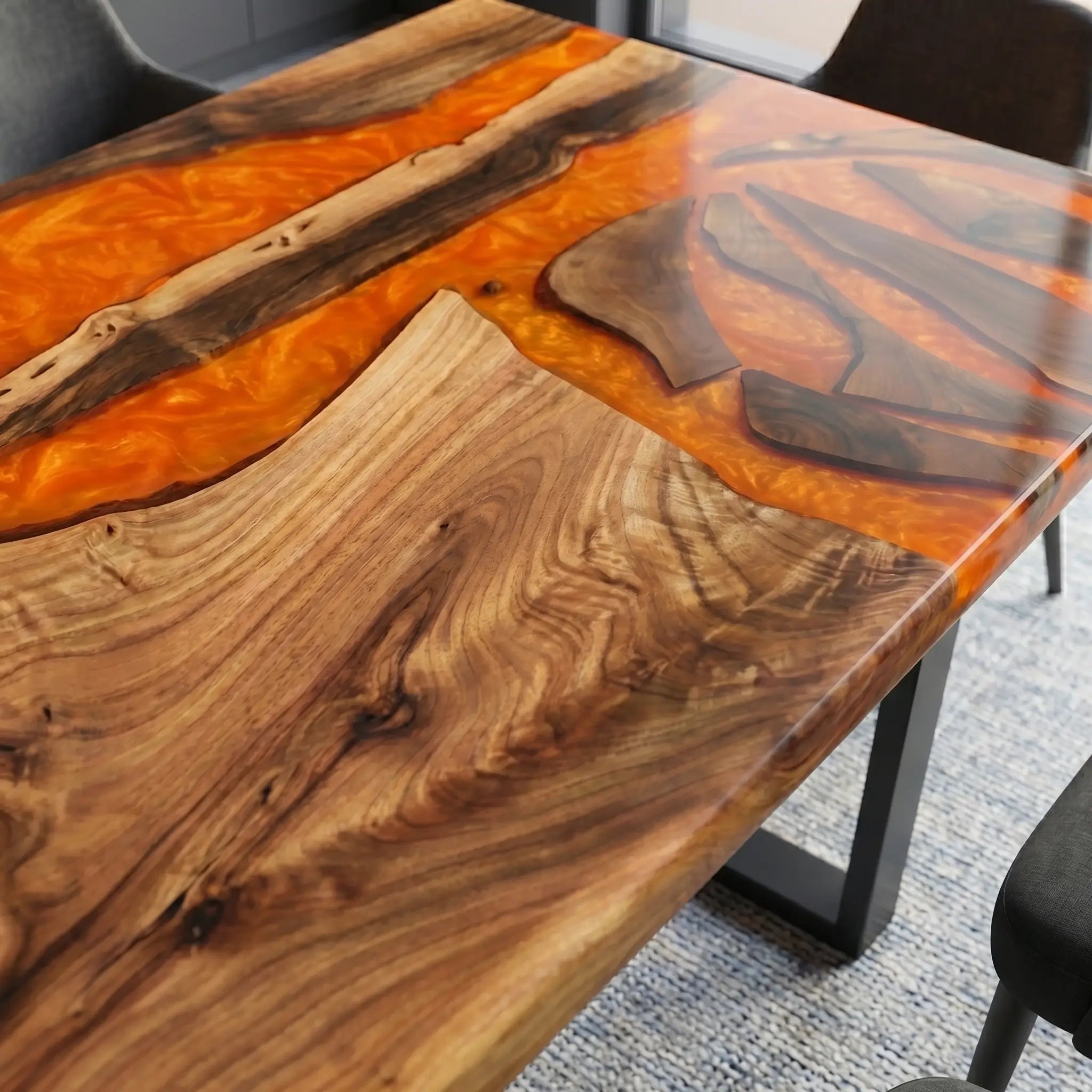 Custom-Walnut-Epoxy-Resin-River-Table-Orange-Resin-WET-72-19