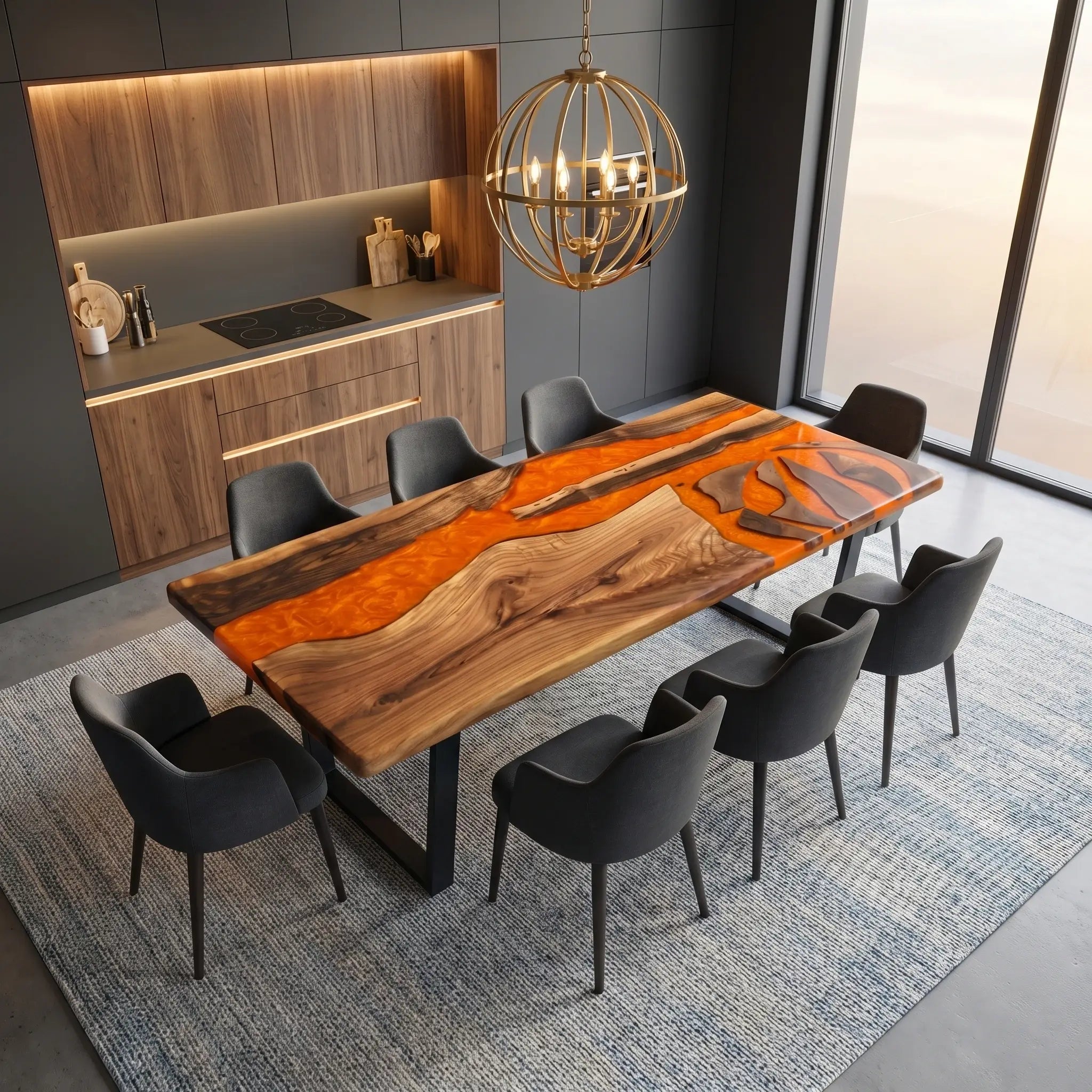 Custom-Walnut-Epoxy-Resin-River-Table-Orange-Resin-WET-72-22