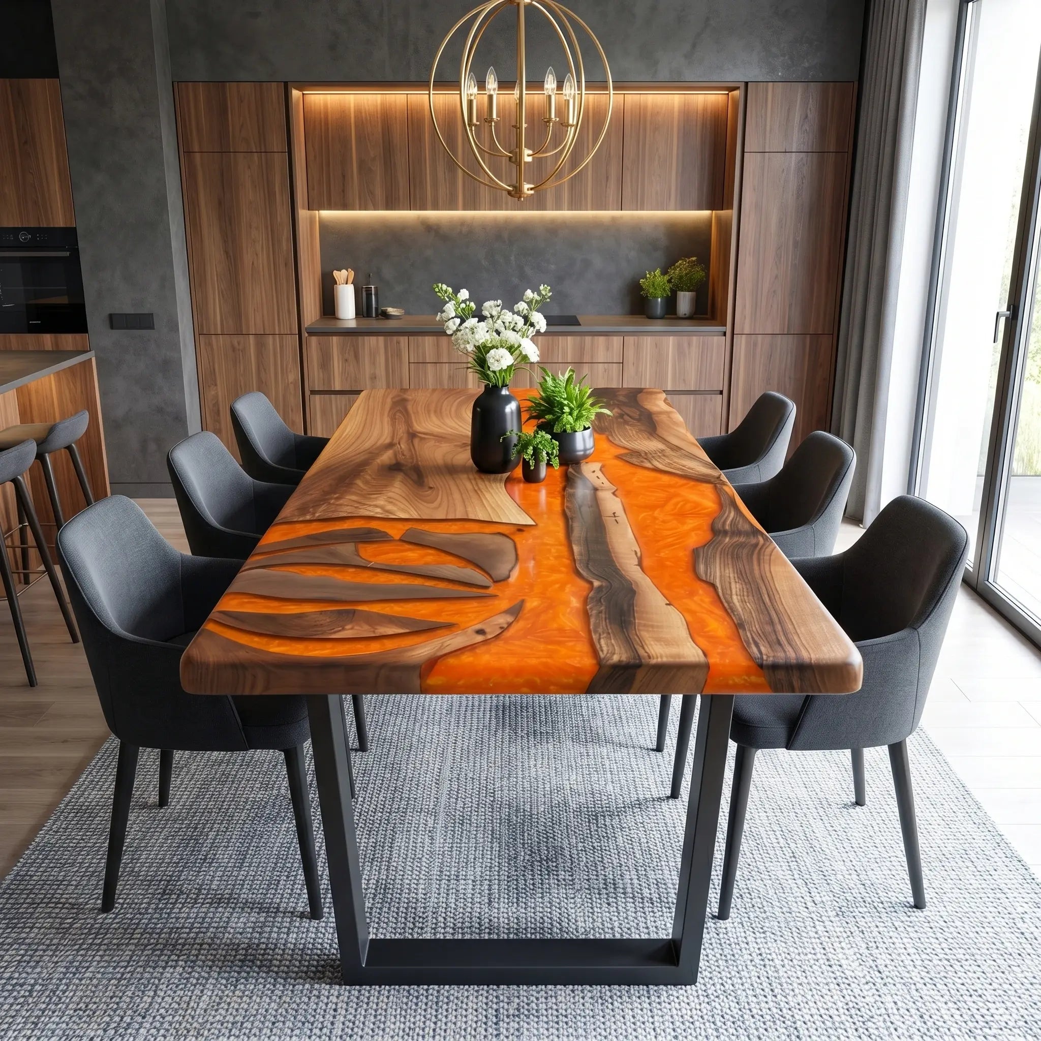 Custom-Walnut-Epoxy-Resin-River-Table-Orange-Resin-WET-72-23