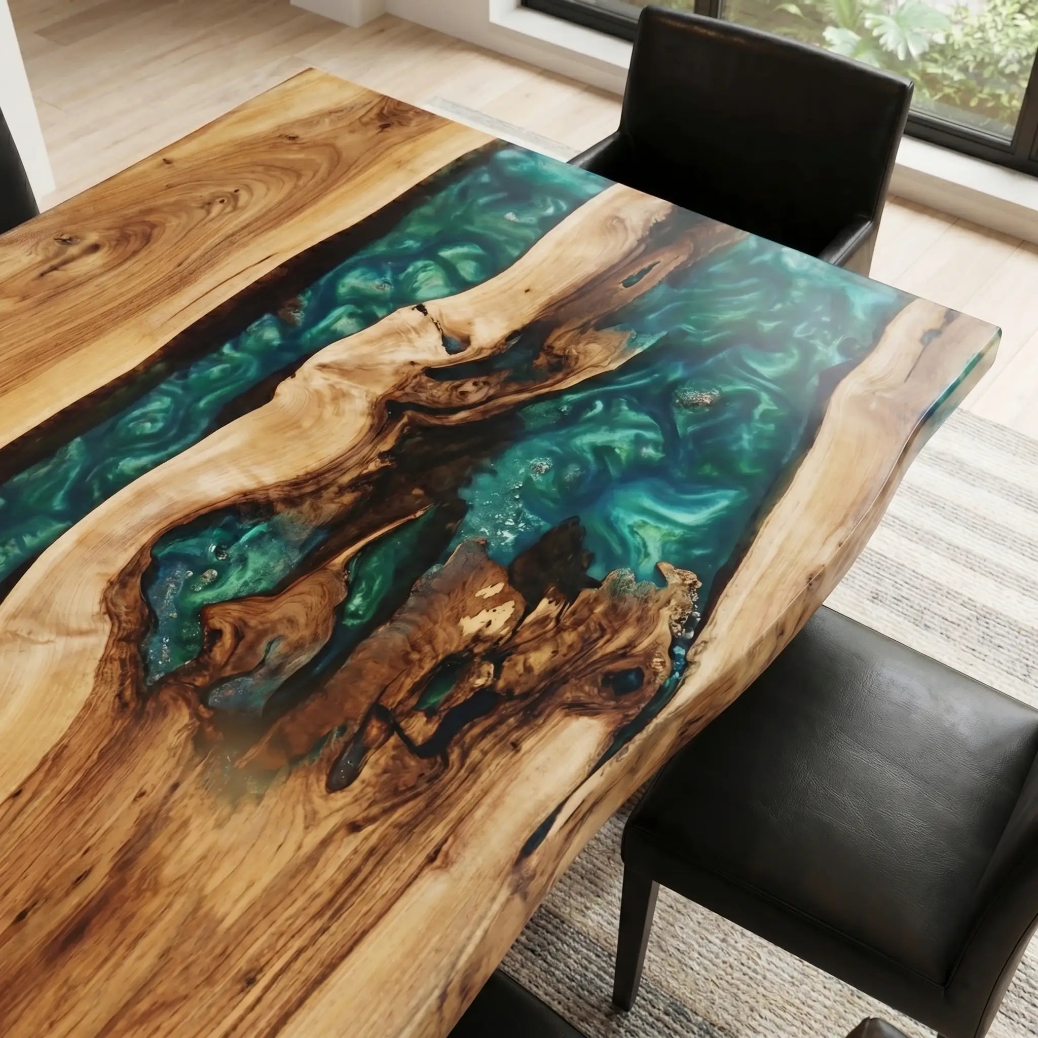 Custom-Walnut-Epoxy-Resin-River-Table-Pearl-Green-Resin-WRT-58-20