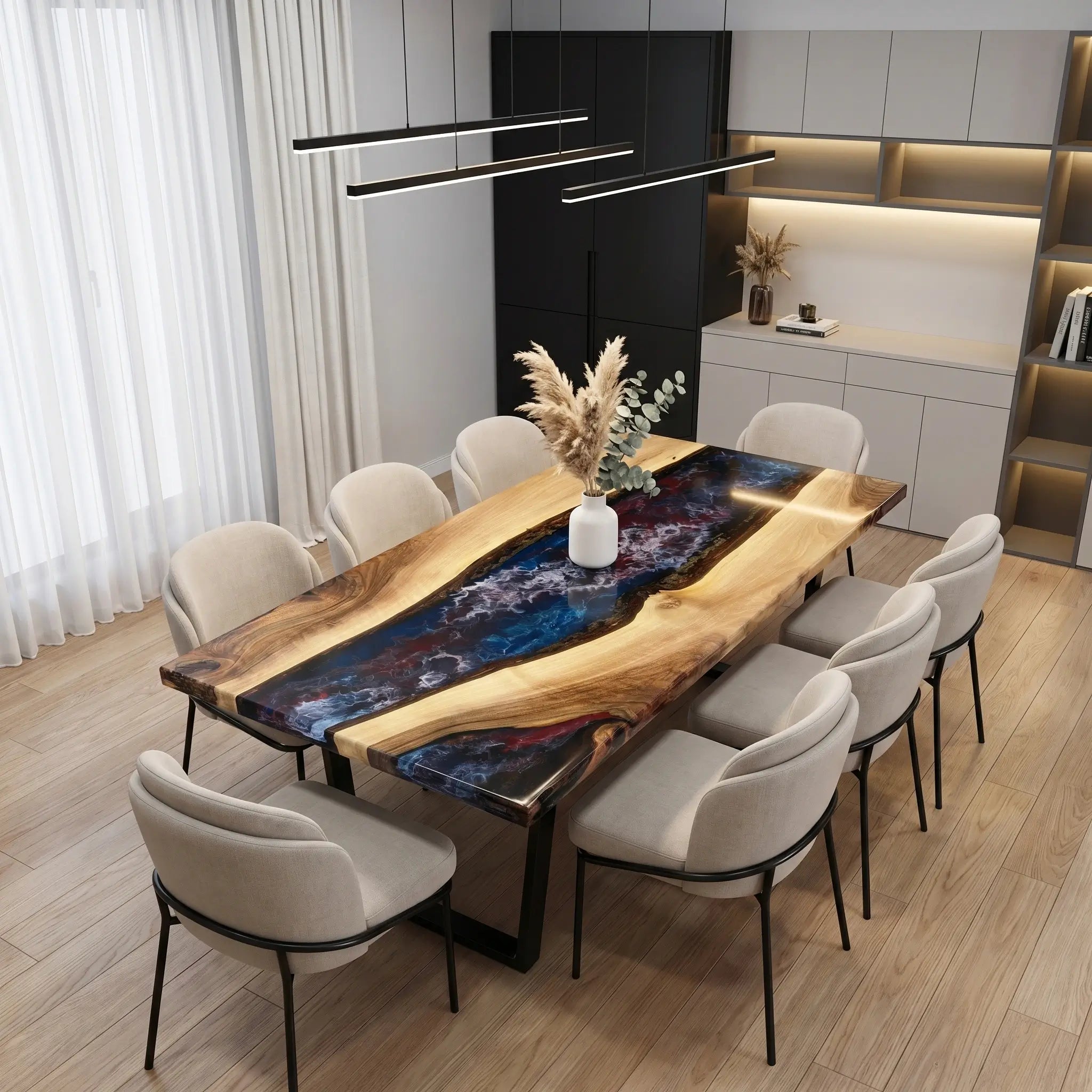Custom-Walnut-Epoxy-Resin-River-Table-Red-White-Blue-Resin-WRT-39-23