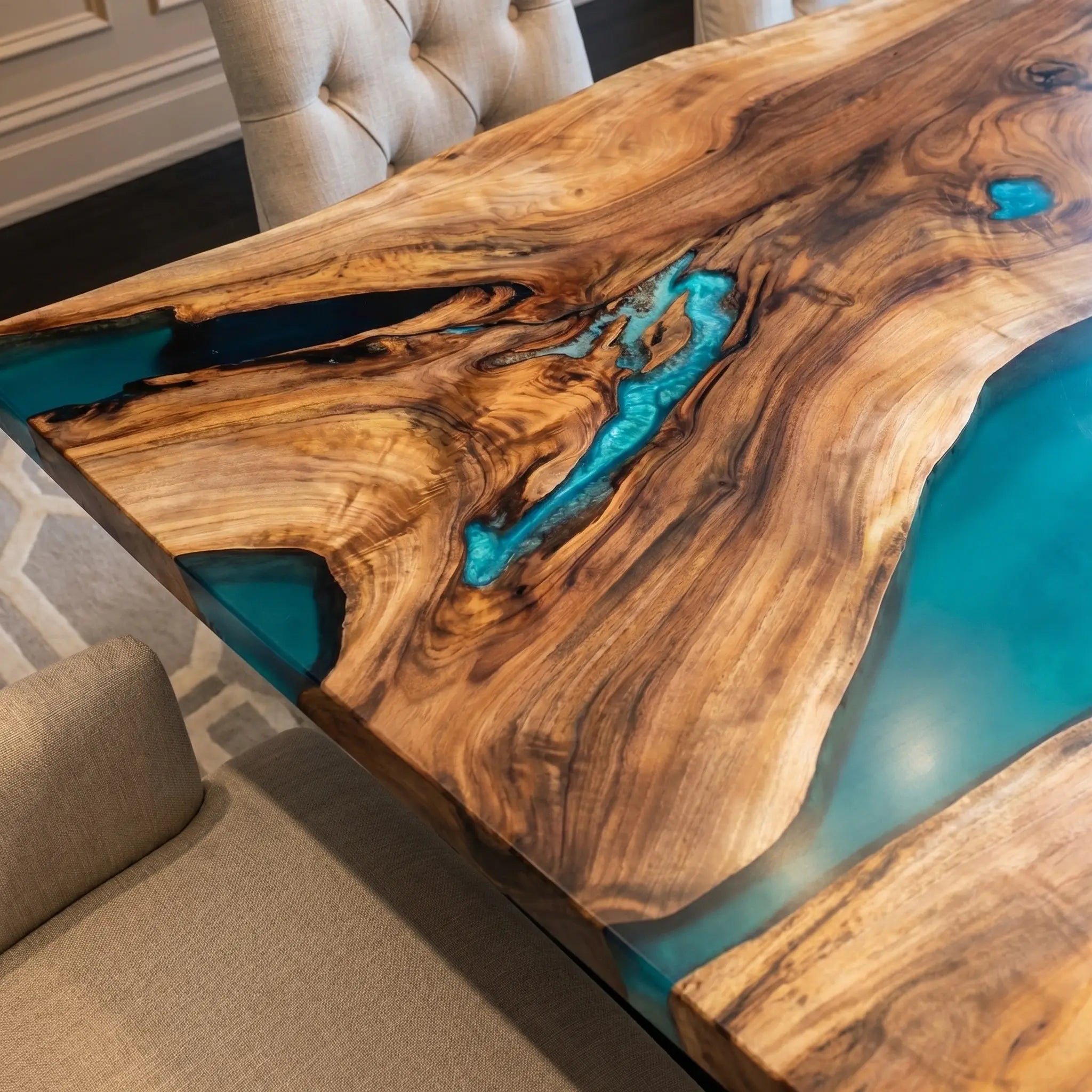 Custom-Walnut-Epoxy-Resin-River-Table-Turquoise-Resin-AXY-27-20