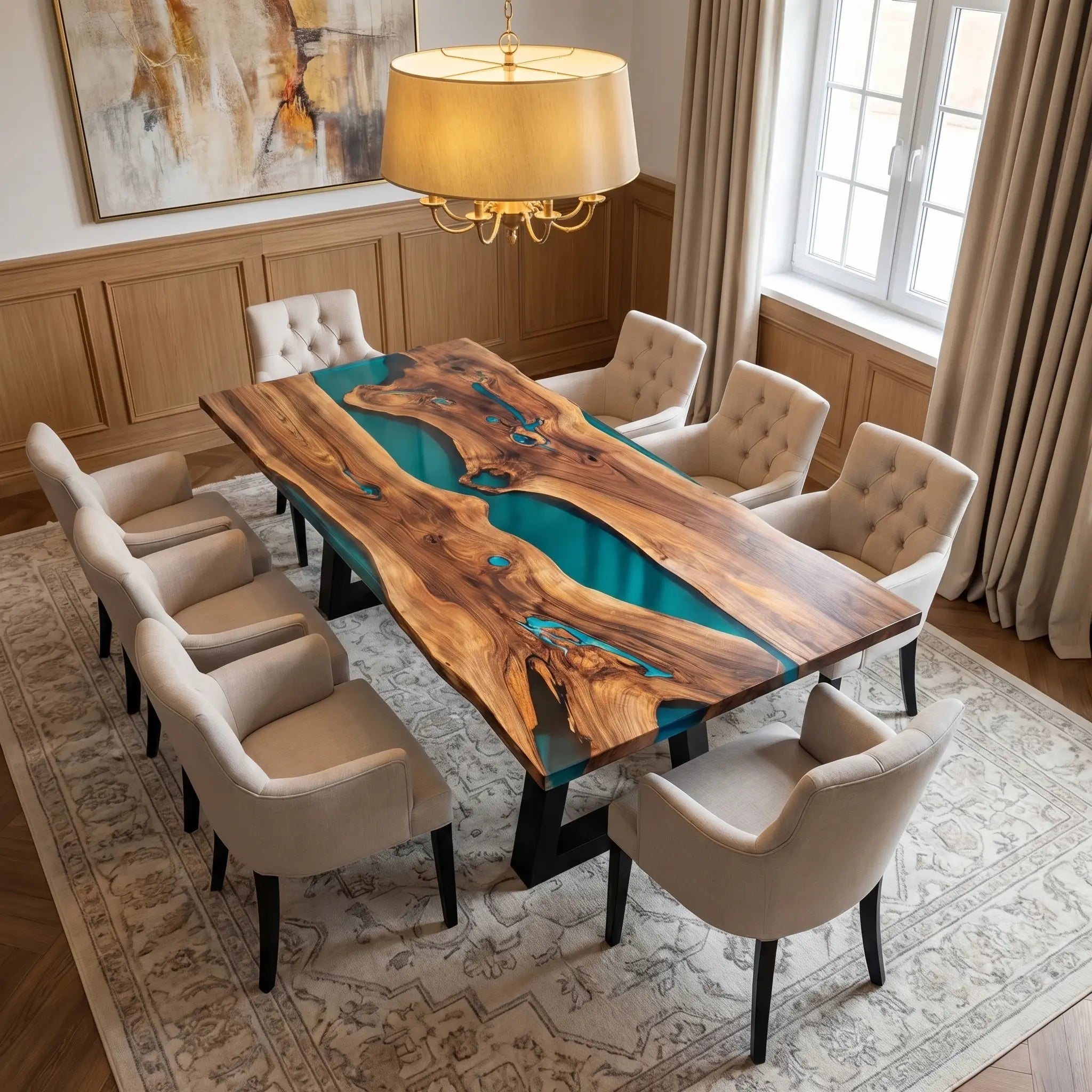 Custom-Walnut-Epoxy-Resin-River-Table-Turquoise-Resin-AXY-27-21