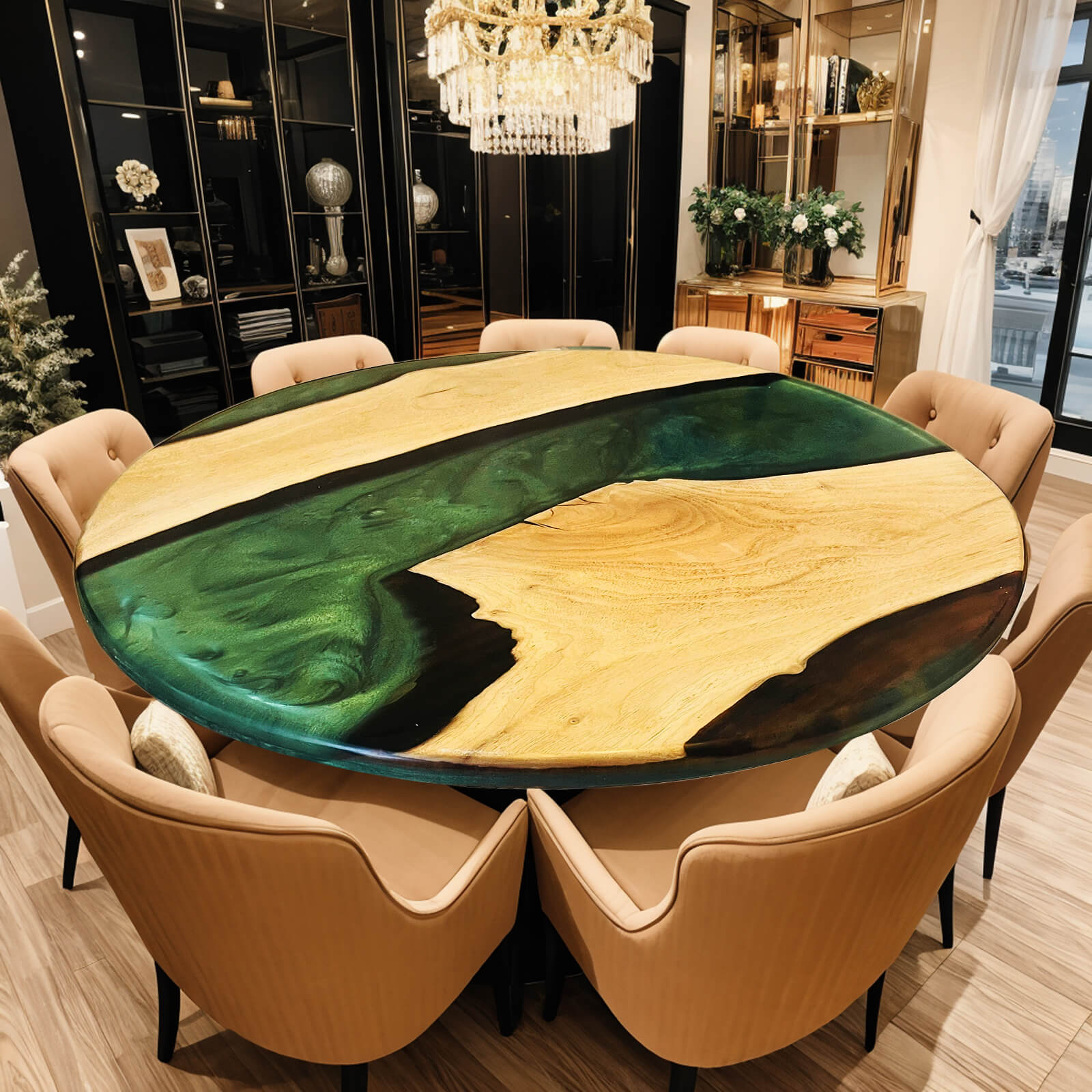 custom-walnut-epoxy-resin-round-coffee-table-green-resin-erp-84-77