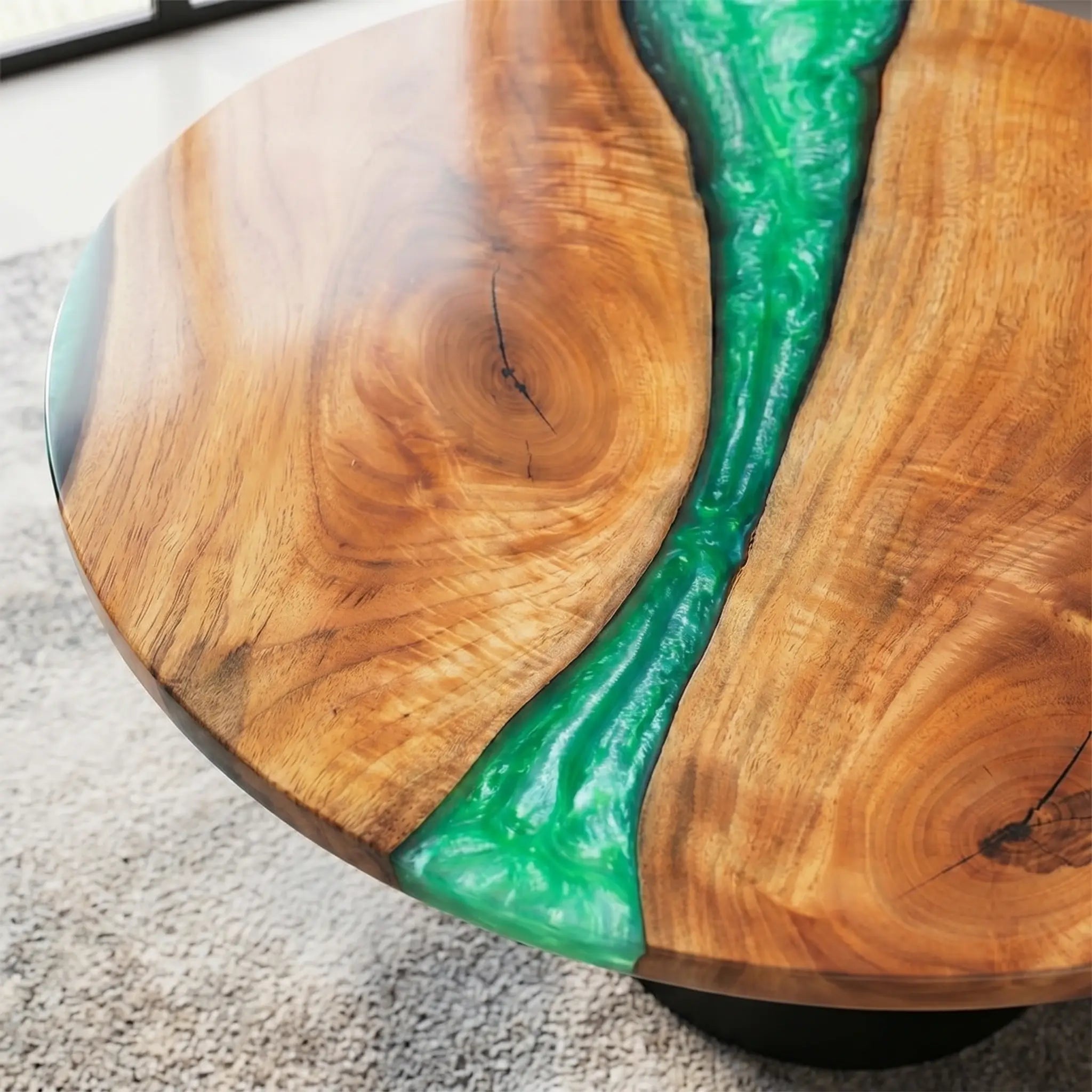 Custom-Walnut-Epoxy-Resin-Round-Coffee-Table-Green-Resin-WPT-47-19