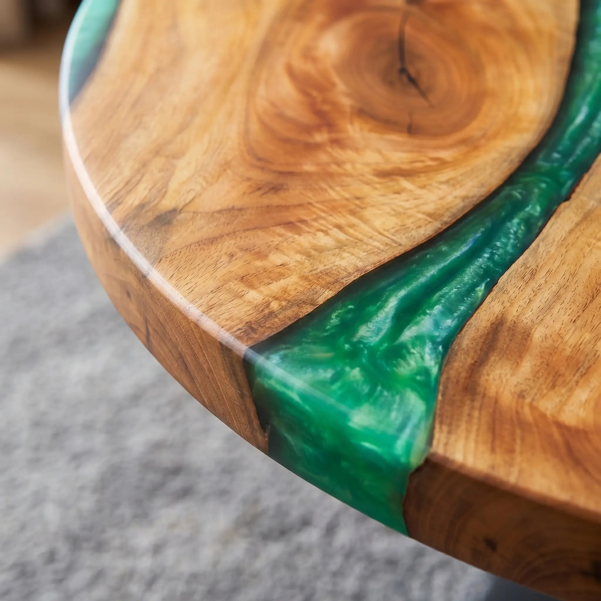 Custom-Walnut-Epoxy-Resin-Round-Coffee-Table-Green-Resin-WPT-47-20