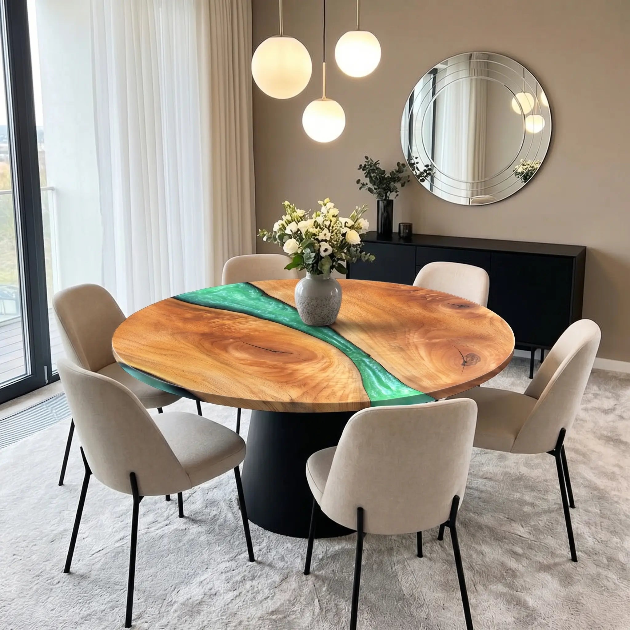 Custom-Walnut-Epoxy-Resin-Round-Coffee-Table-Green-Resin-WPT-47-22