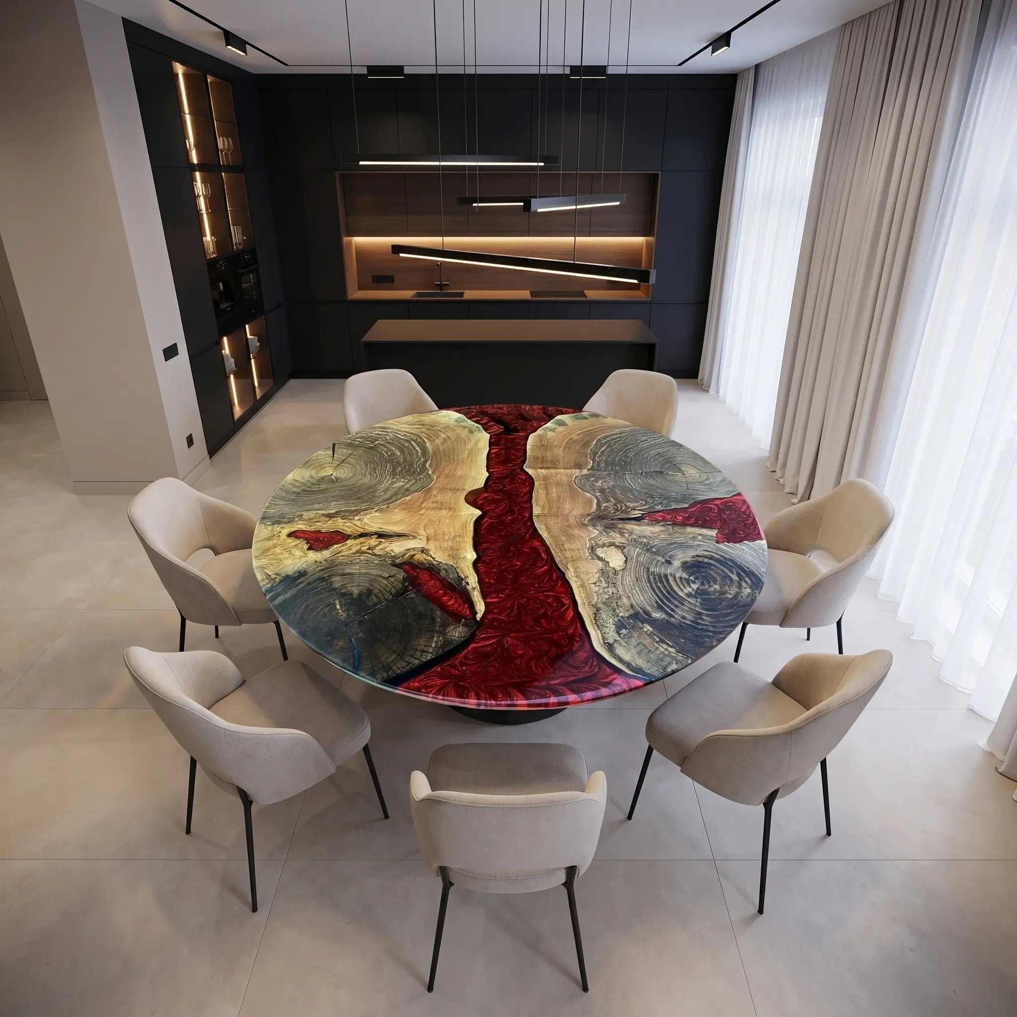 Custom-Walnut-Epoxy-Resin-Round-Coffee-Table-Red-Resin-YKT-45-21